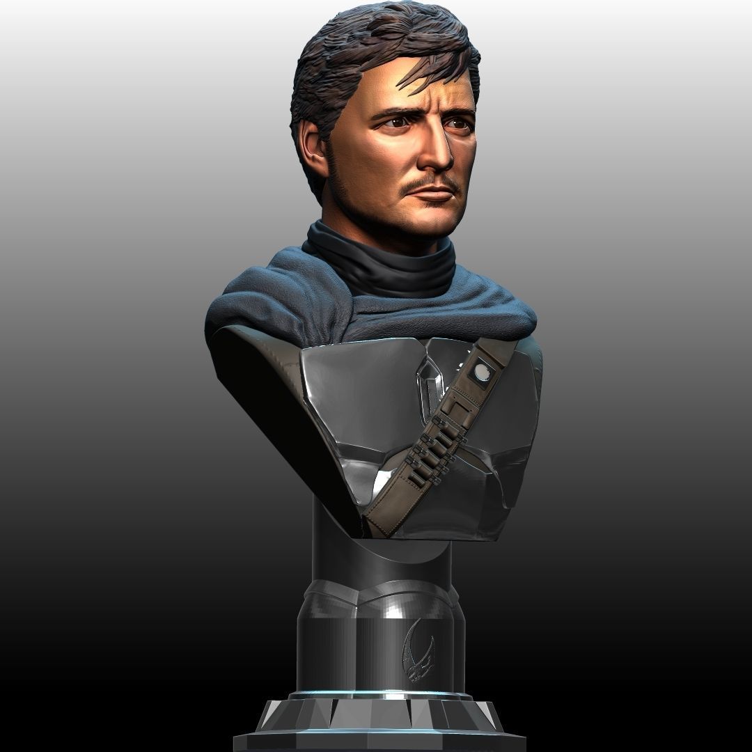 The Mandalorian Din Djarin by Pedro Pascal 3D print model_6