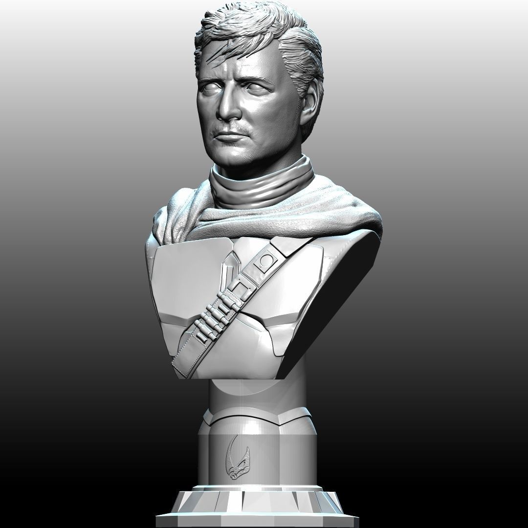 The Mandalorian Din Djarin by Pedro Pascal 3D print model_8