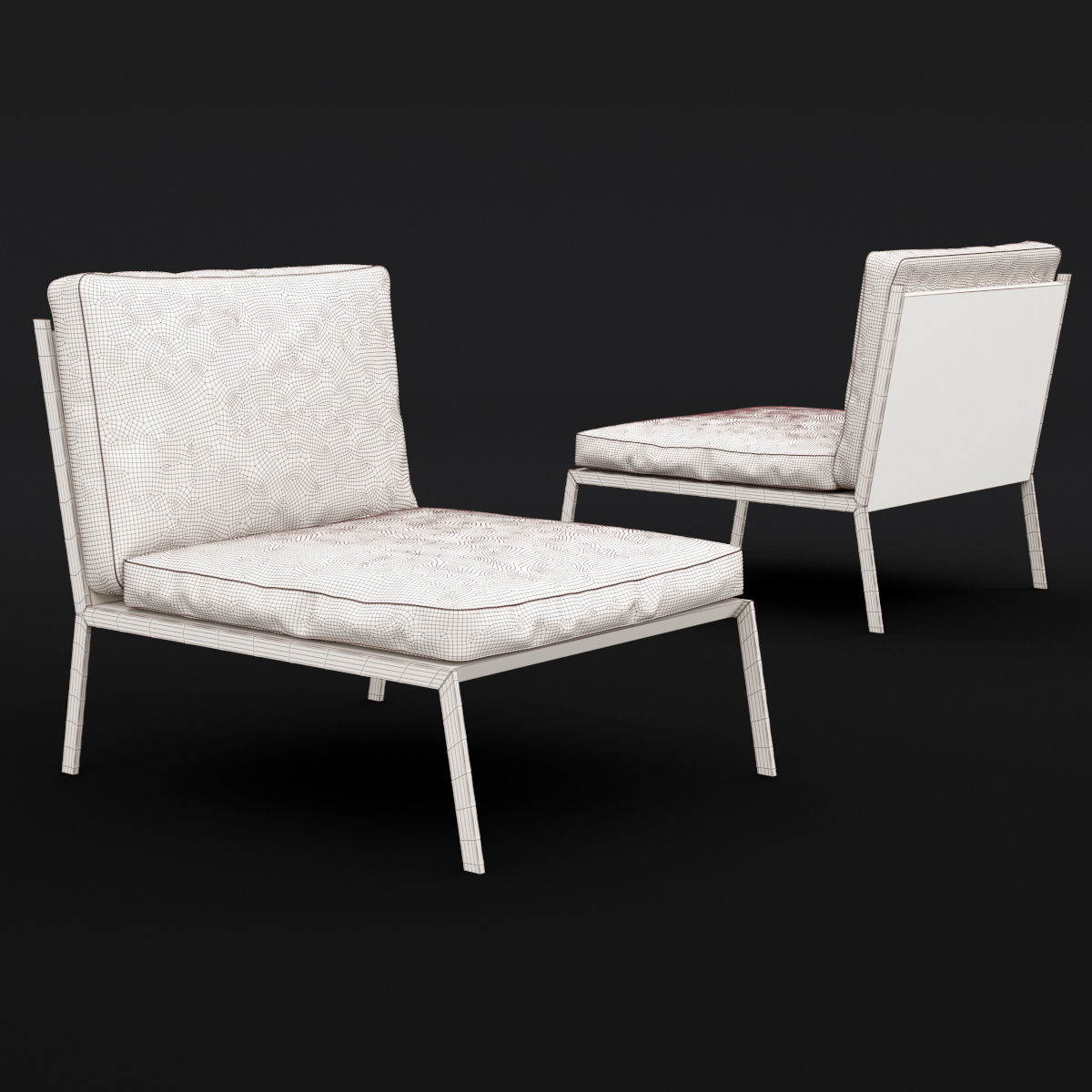 Lounge chair 3D model_3
