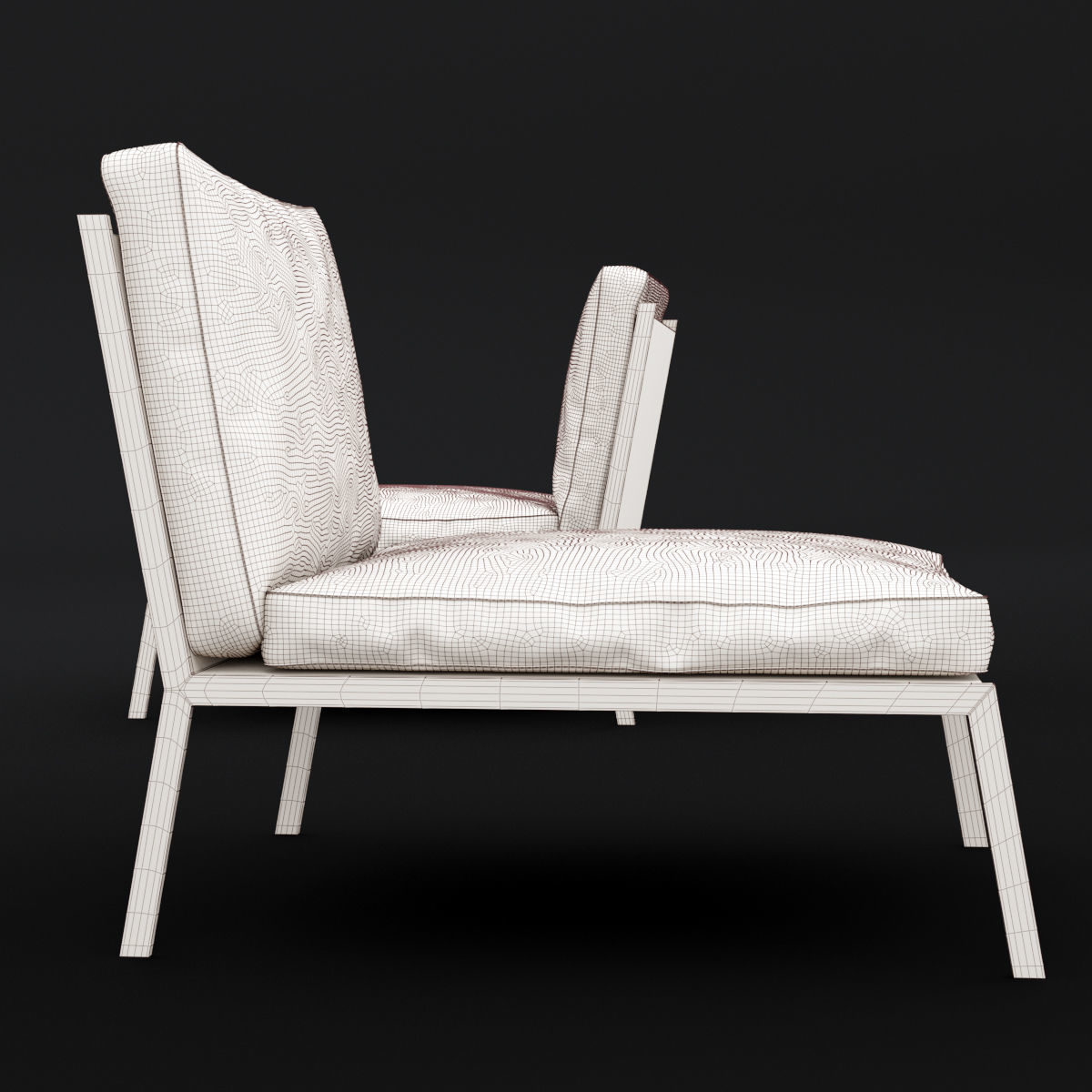 Lounge chair 3D model_5