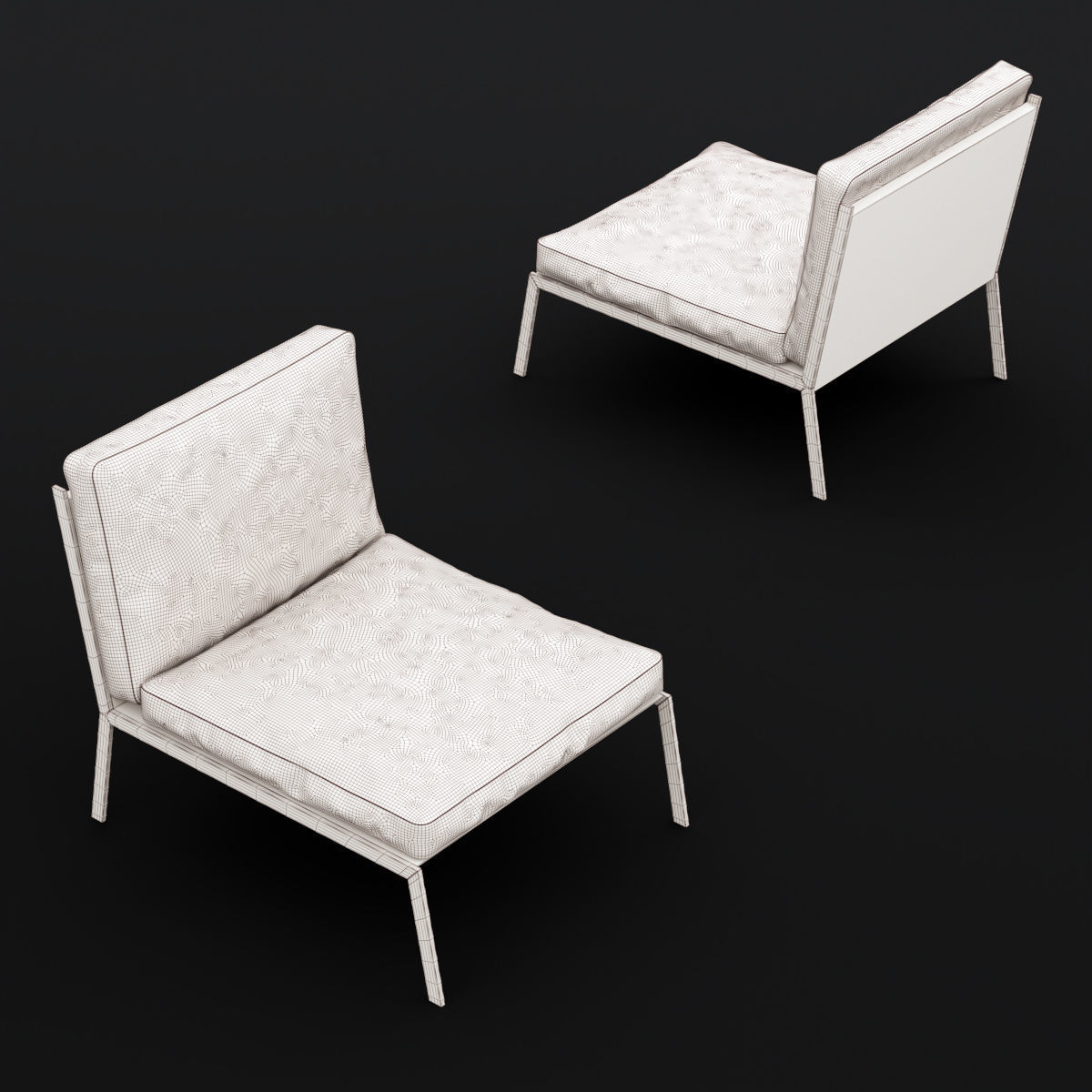 Lounge chair 3D model_1
