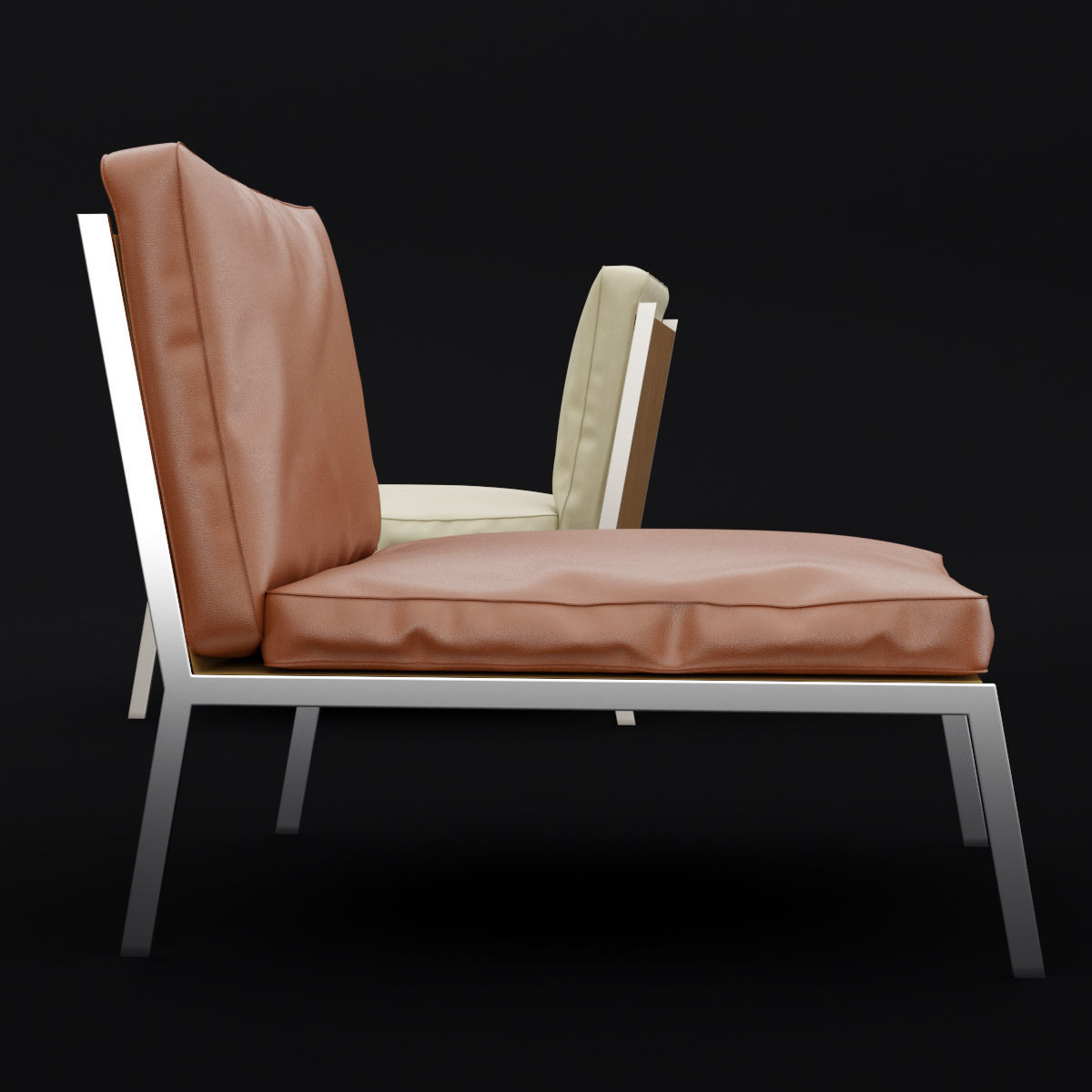 Lounge chair 3D model_4