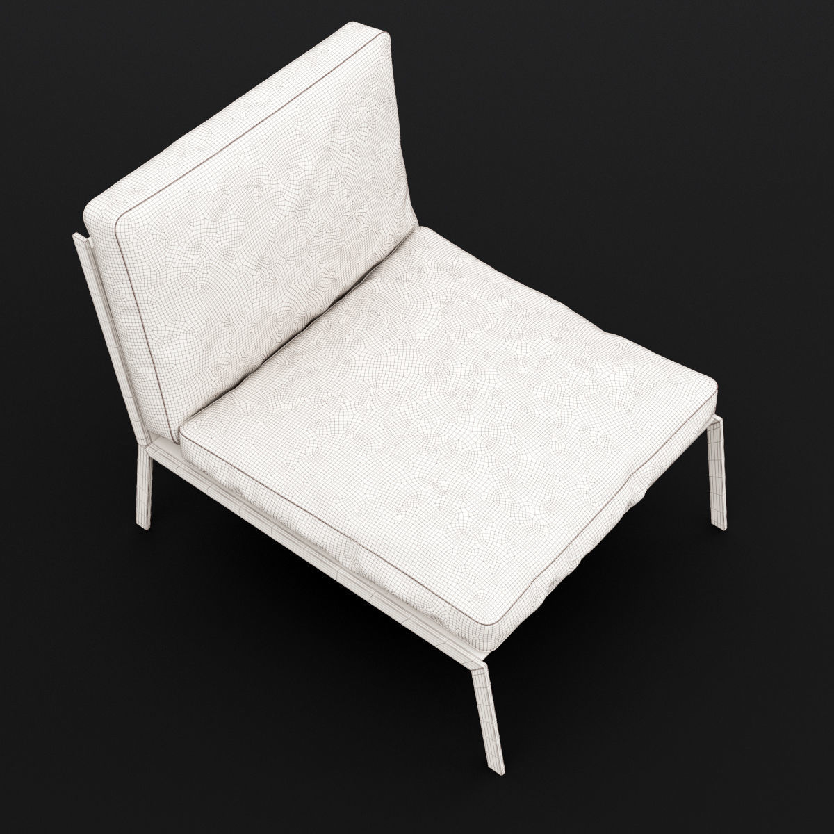 Lounge chair 3D model_7