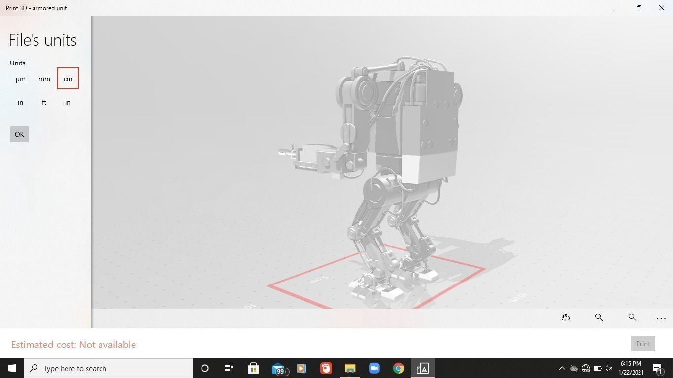 Armored Unit Futuristic 3D model_3