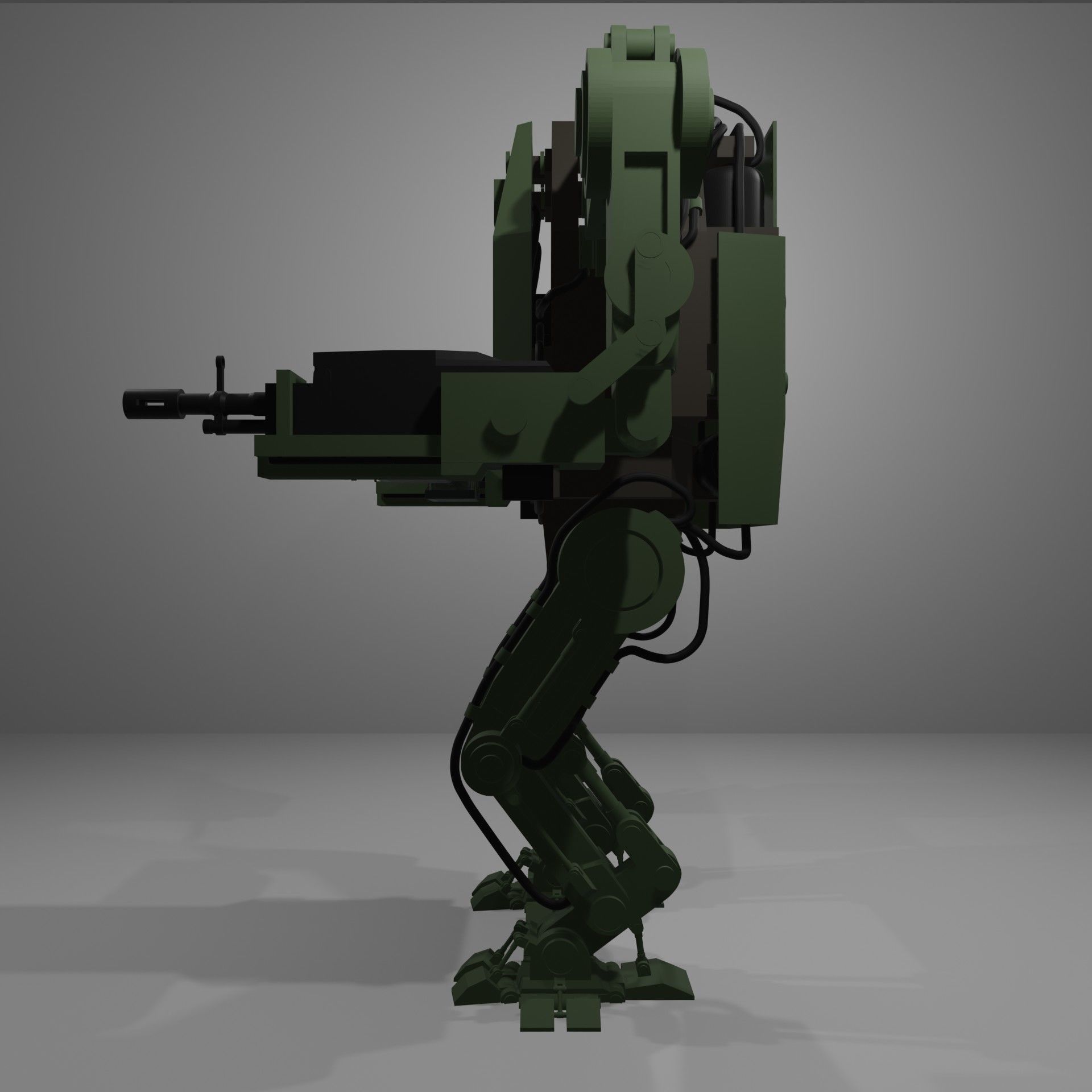 Armored Unit Futuristic 3D model_6