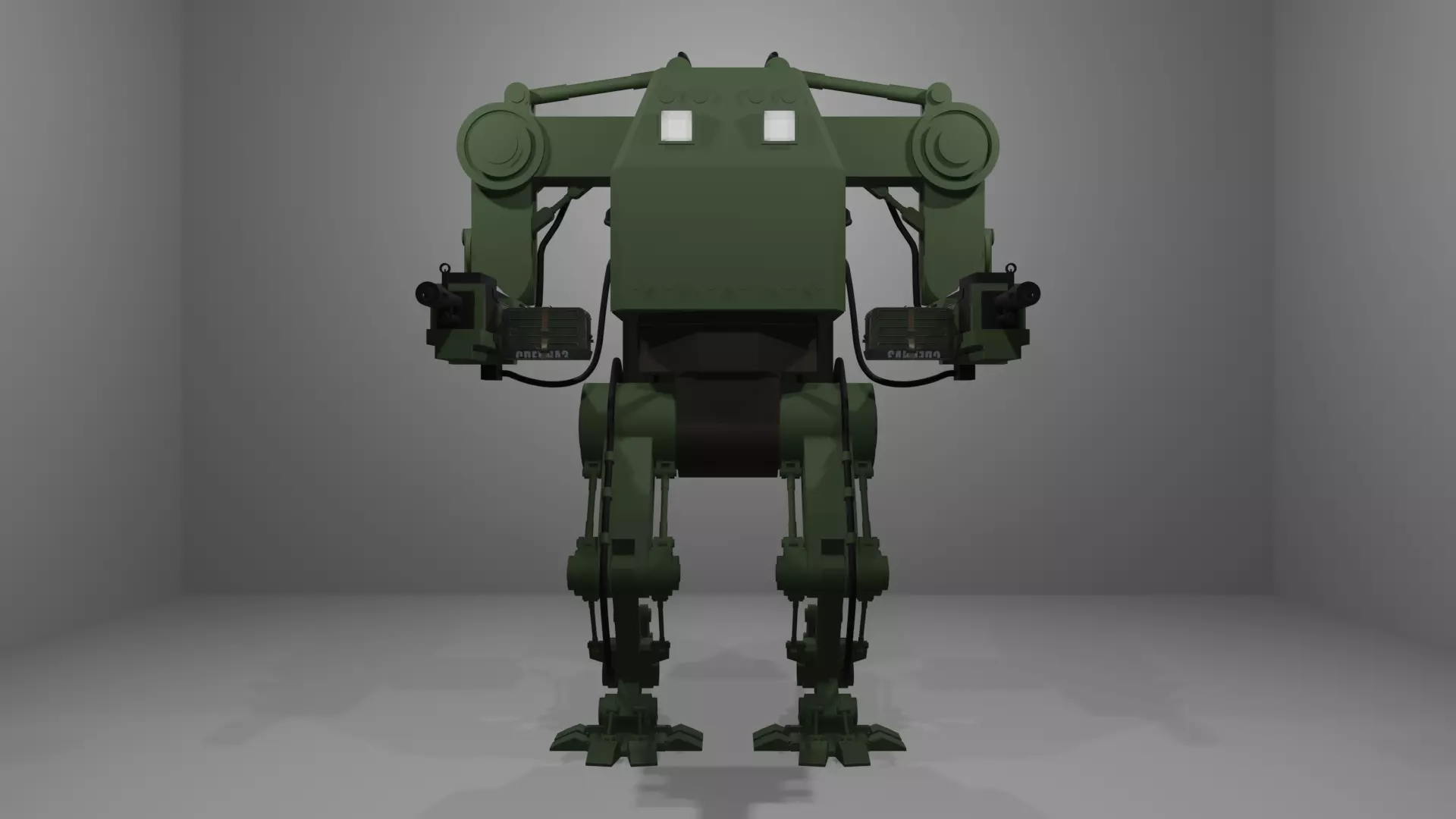 Armored Unit Futuristic 3D model_0