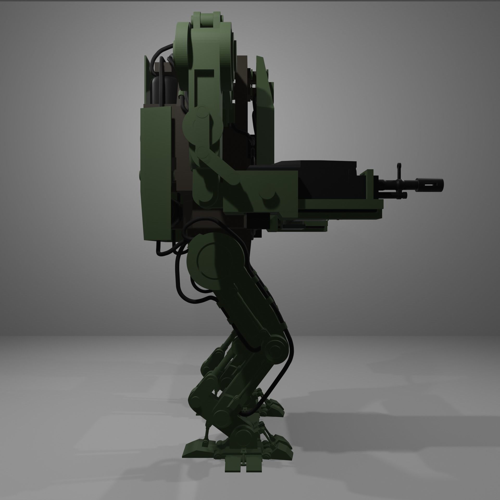 Armored Unit Futuristic 3D model_7