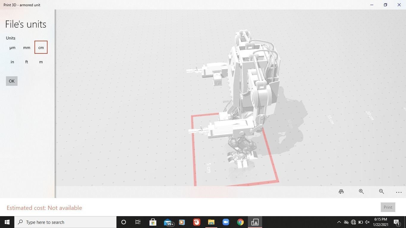 Armored Unit Futuristic 3D model_5