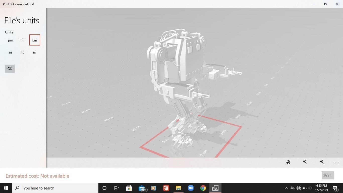 Armored Unit Futuristic 3D model_1