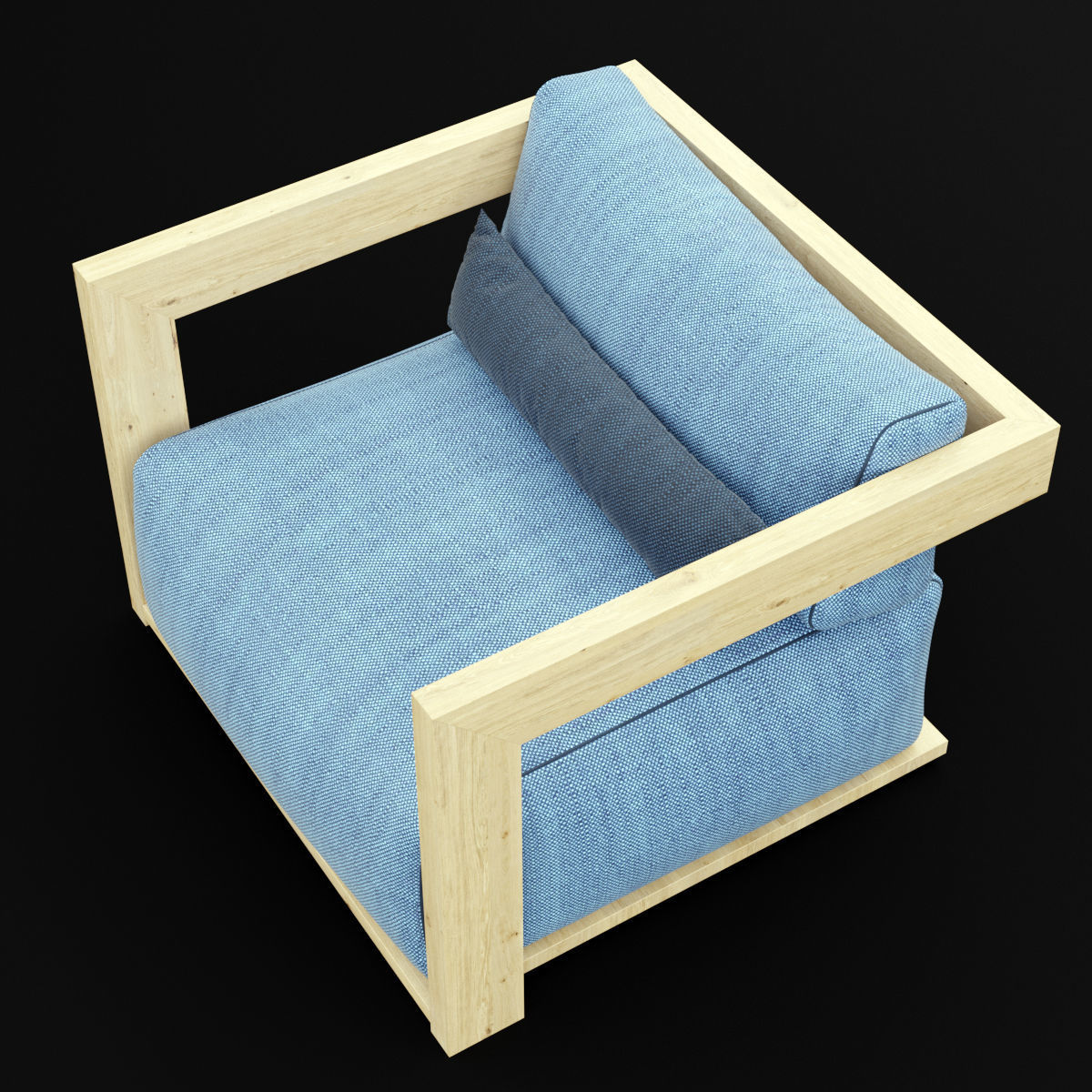 Reclaimed wood chair 1 3D model_18