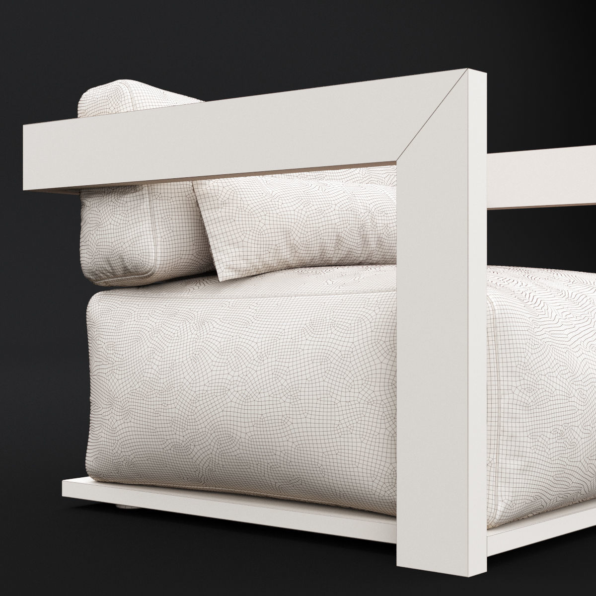 Reclaimed wood chair 1 3D model_15