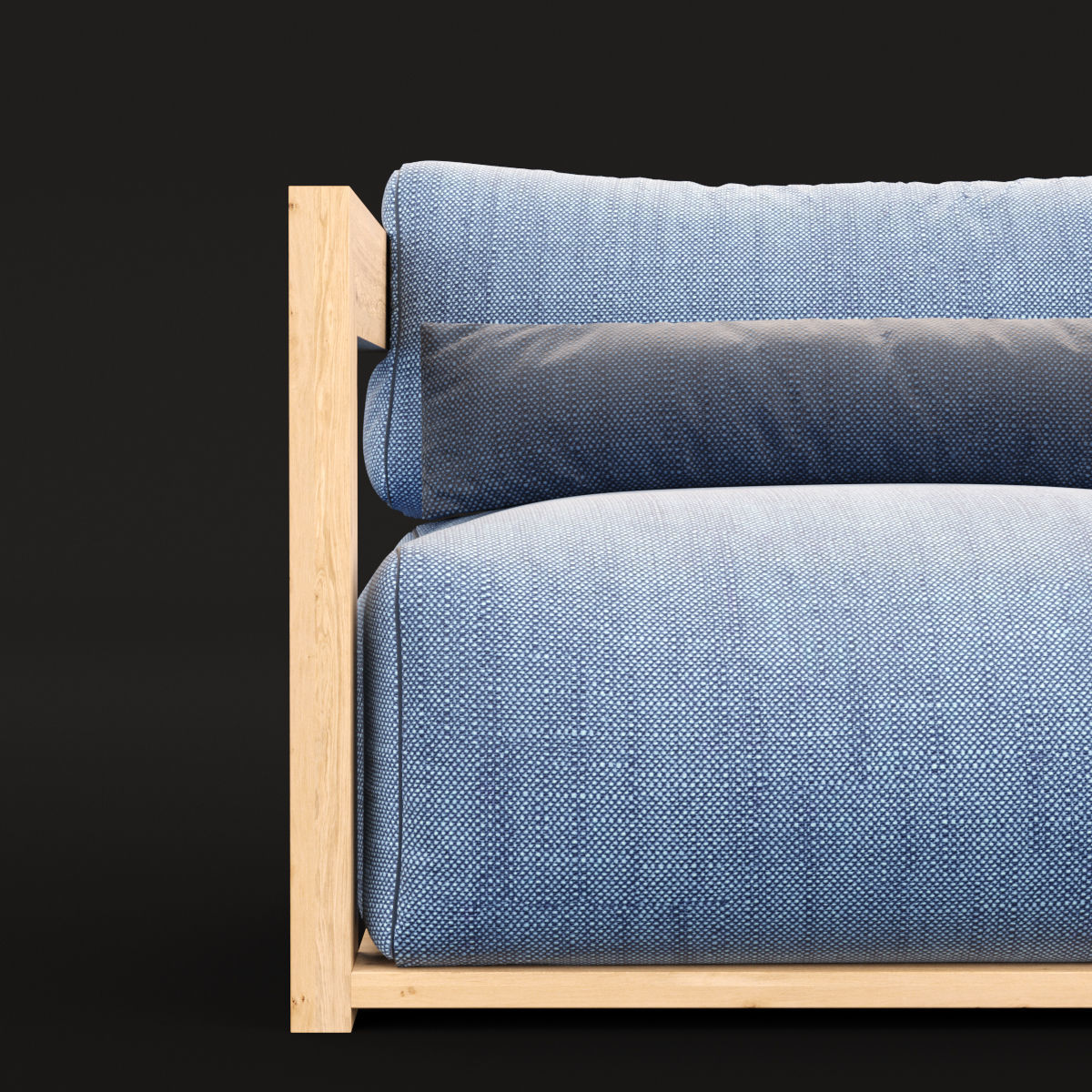 Reclaimed wood chair 1 3D model_8