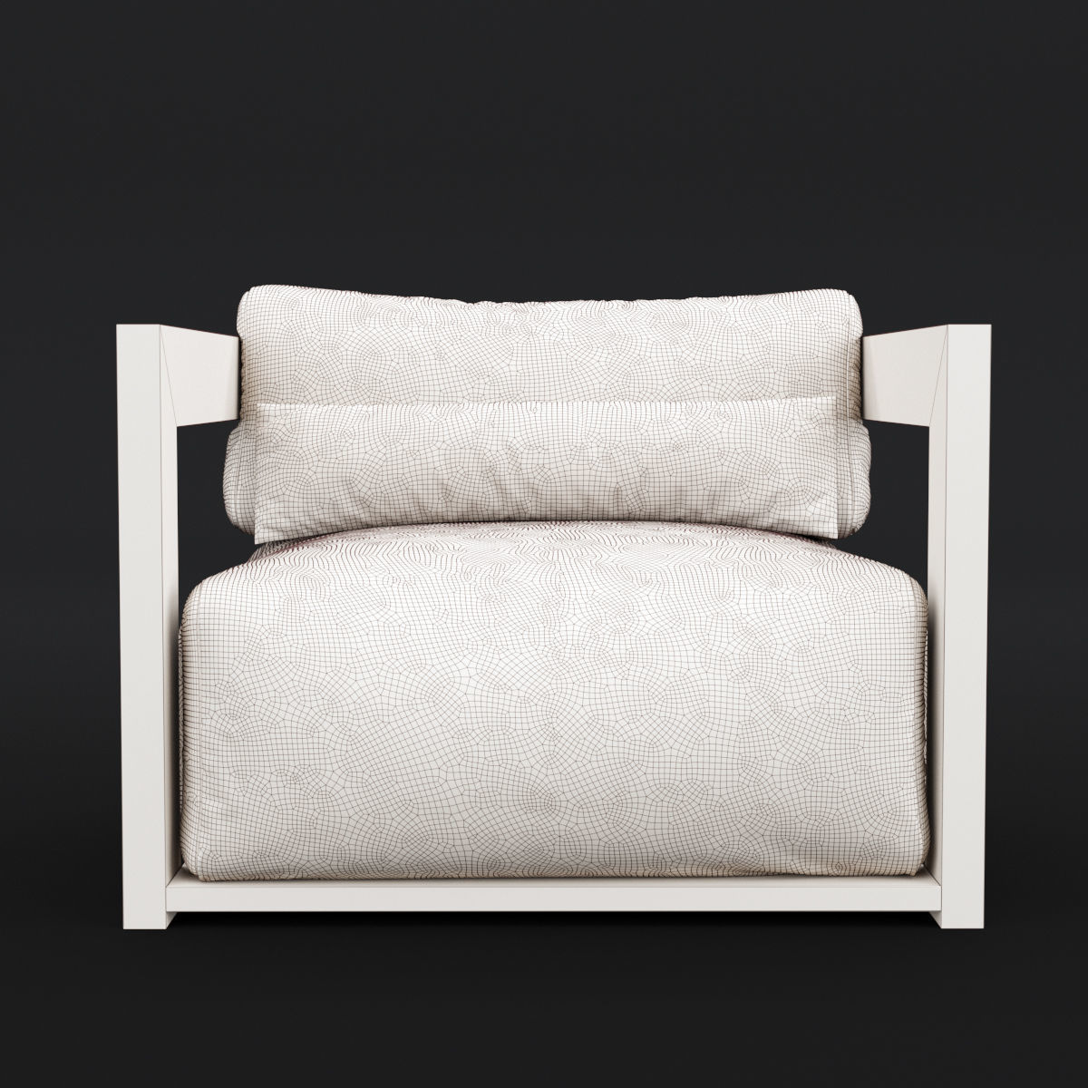 Reclaimed wood chair 1 3D model_7