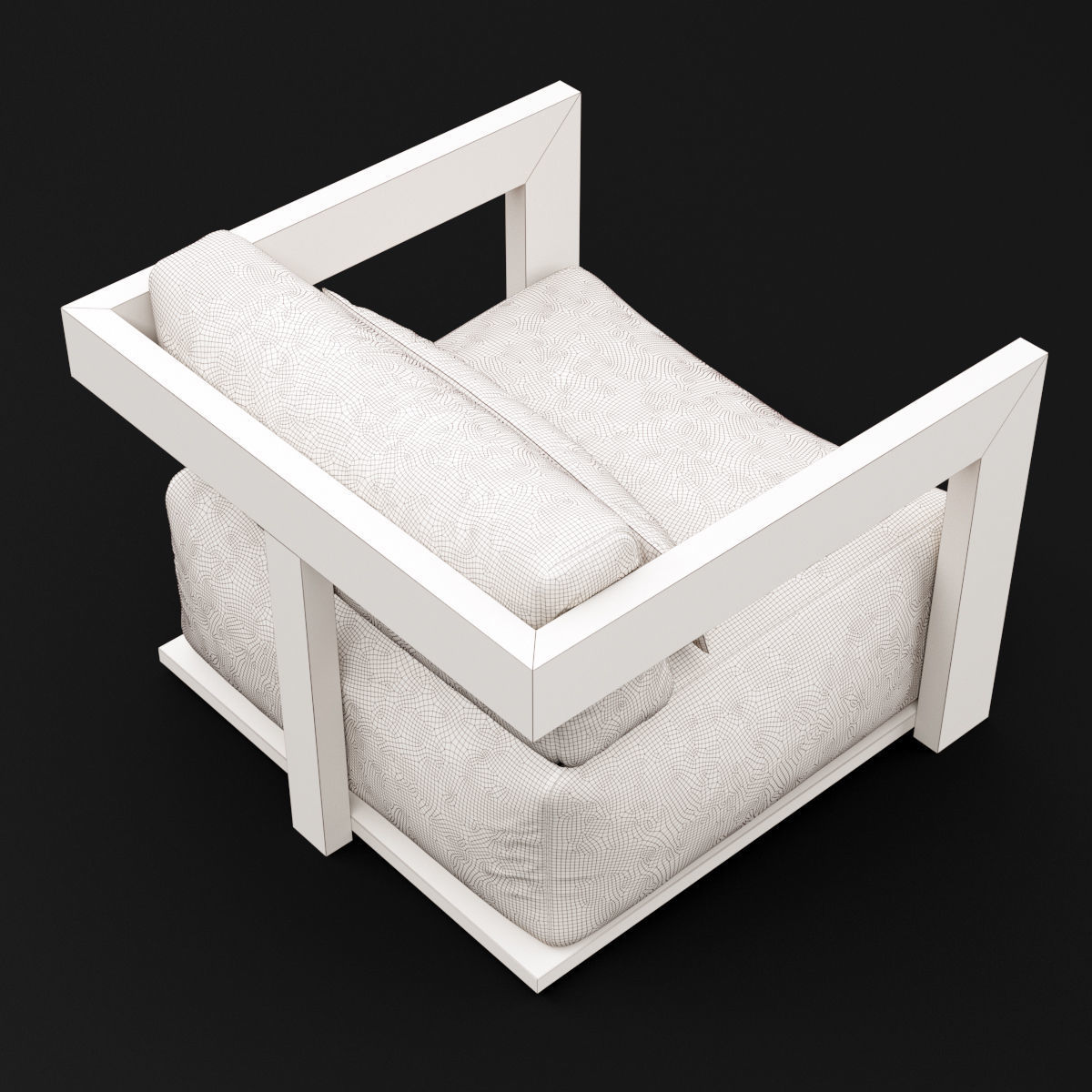 Reclaimed wood chair 1 3D model_21