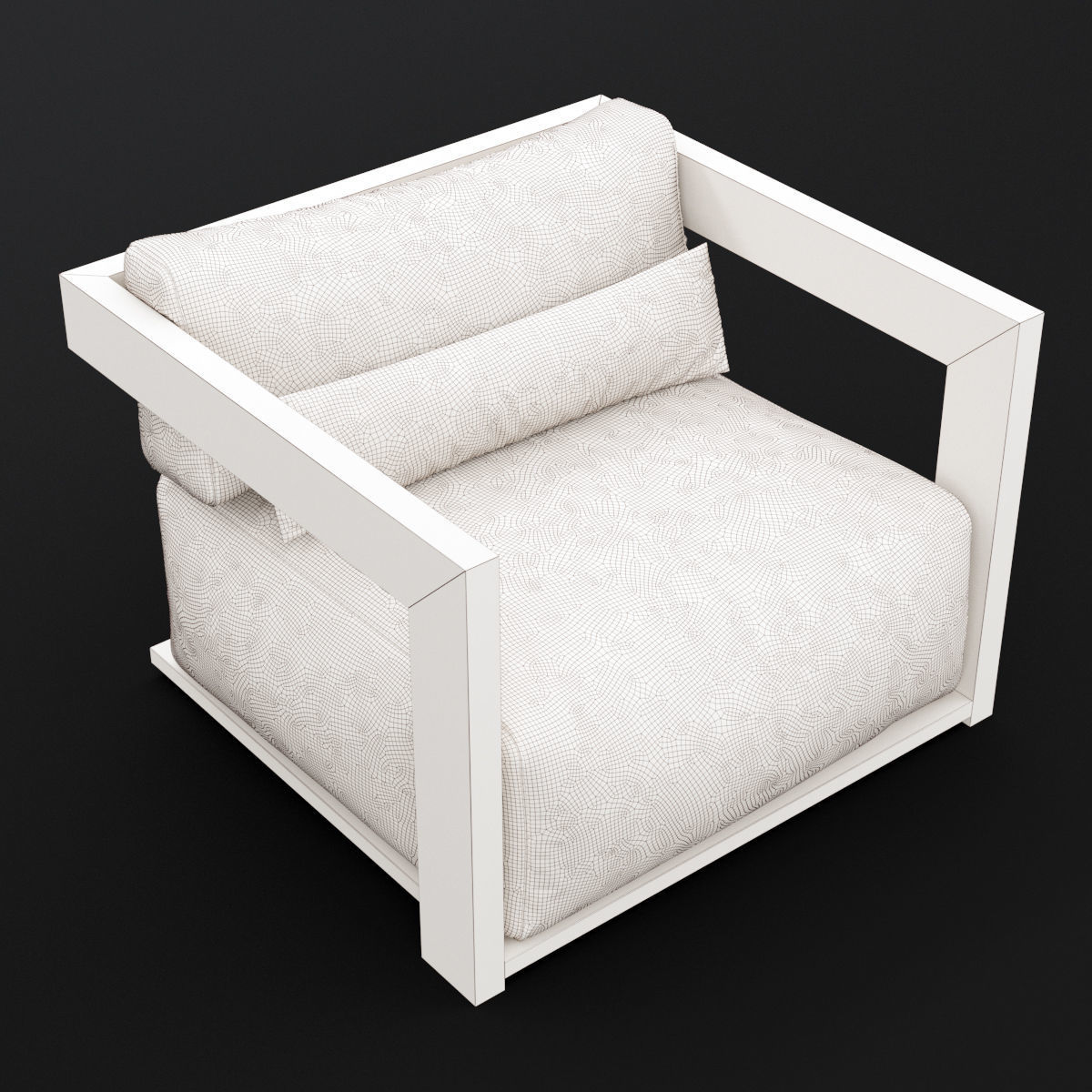 Reclaimed wood chair 1 3D model_13