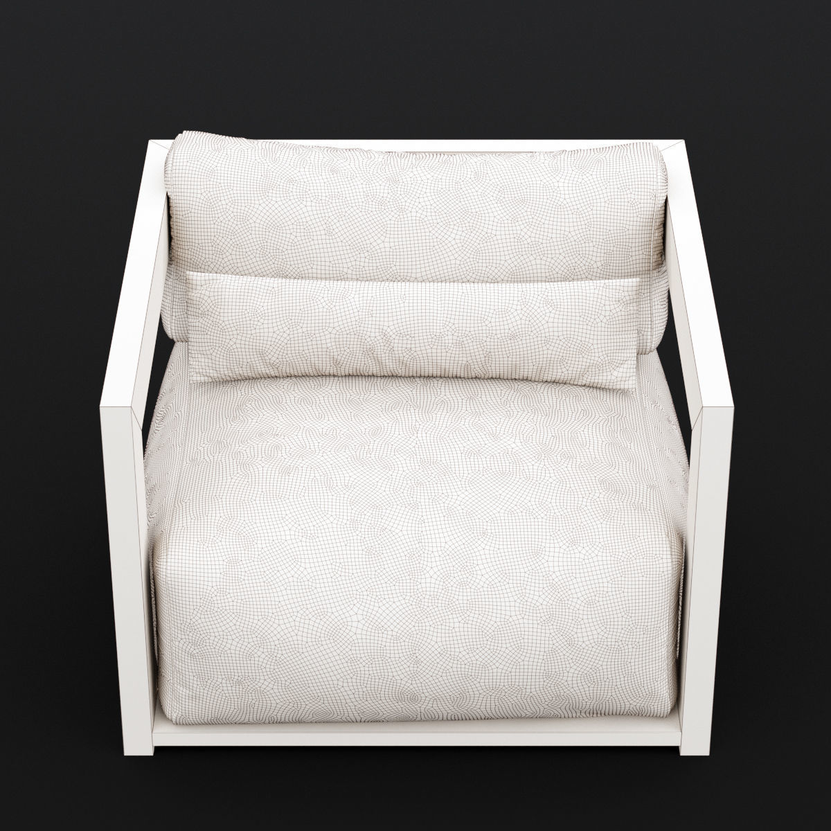 Reclaimed wood chair 1 3D model_5