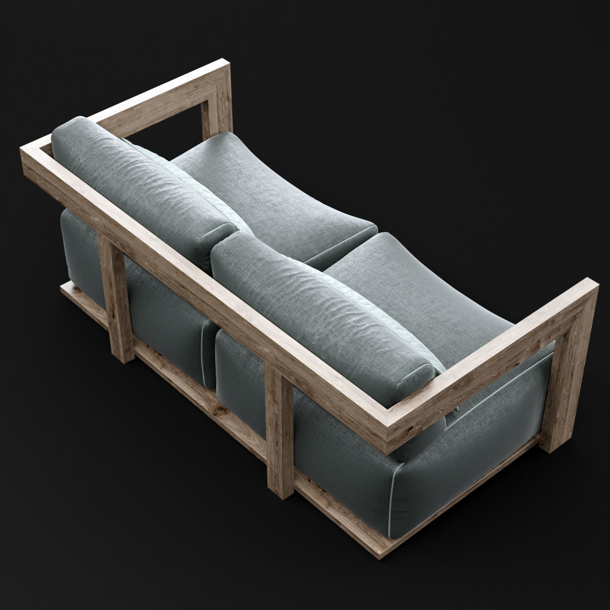 Reclaimed wood sofa 1 3D model_20