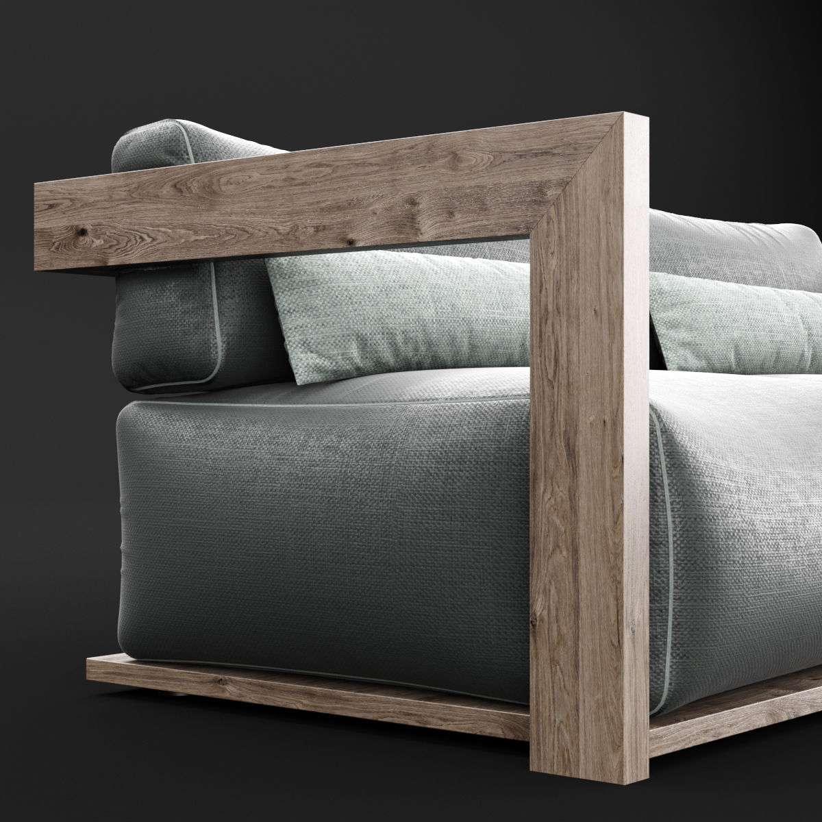 Reclaimed wood sofa 1 3D model_14