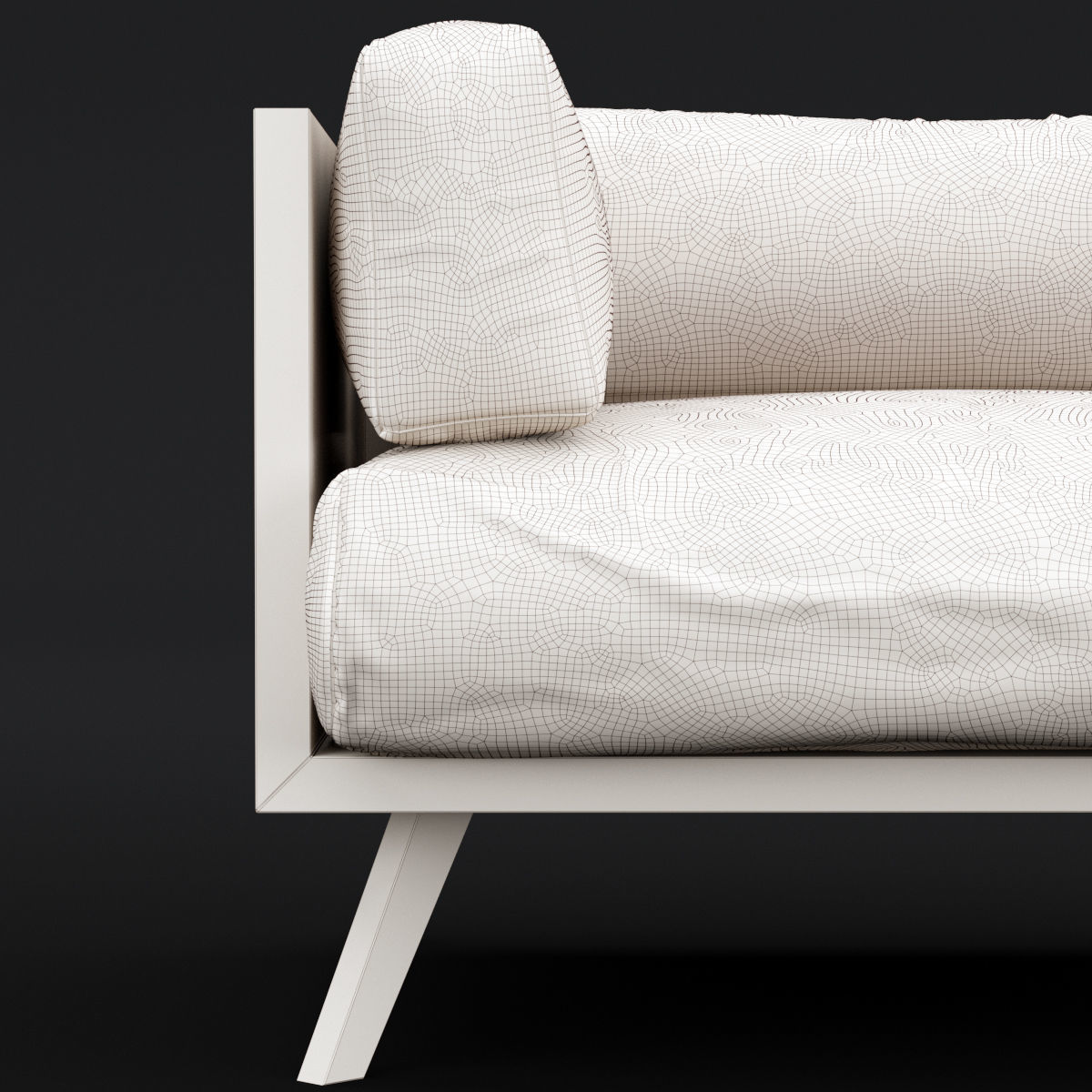 Reclaimed wood chair 2 3D model_11