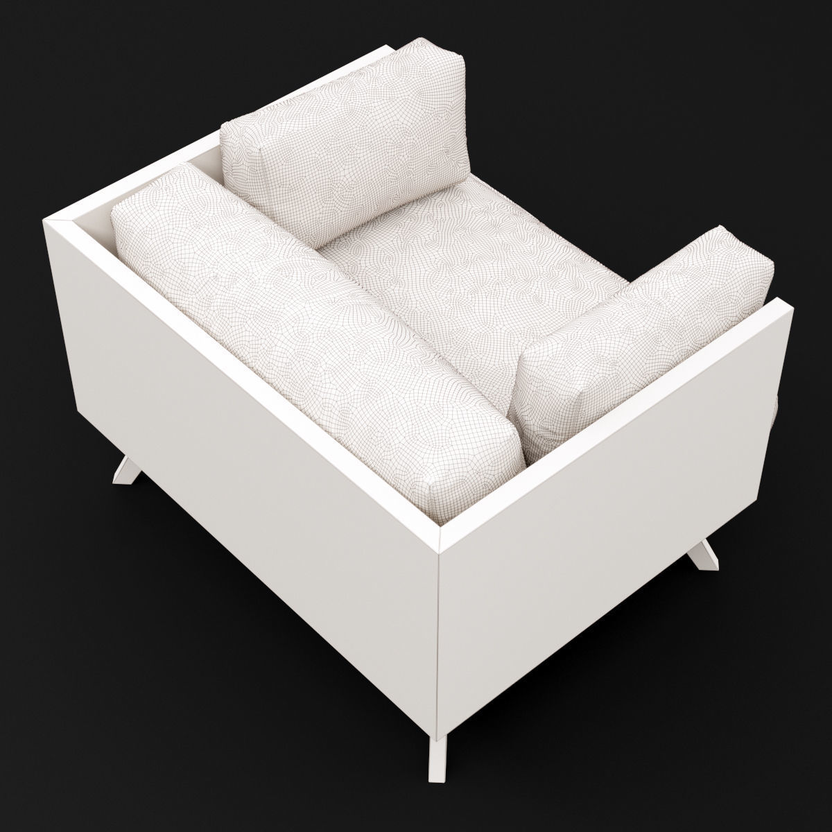 Reclaimed wood chair 2 3D model_21