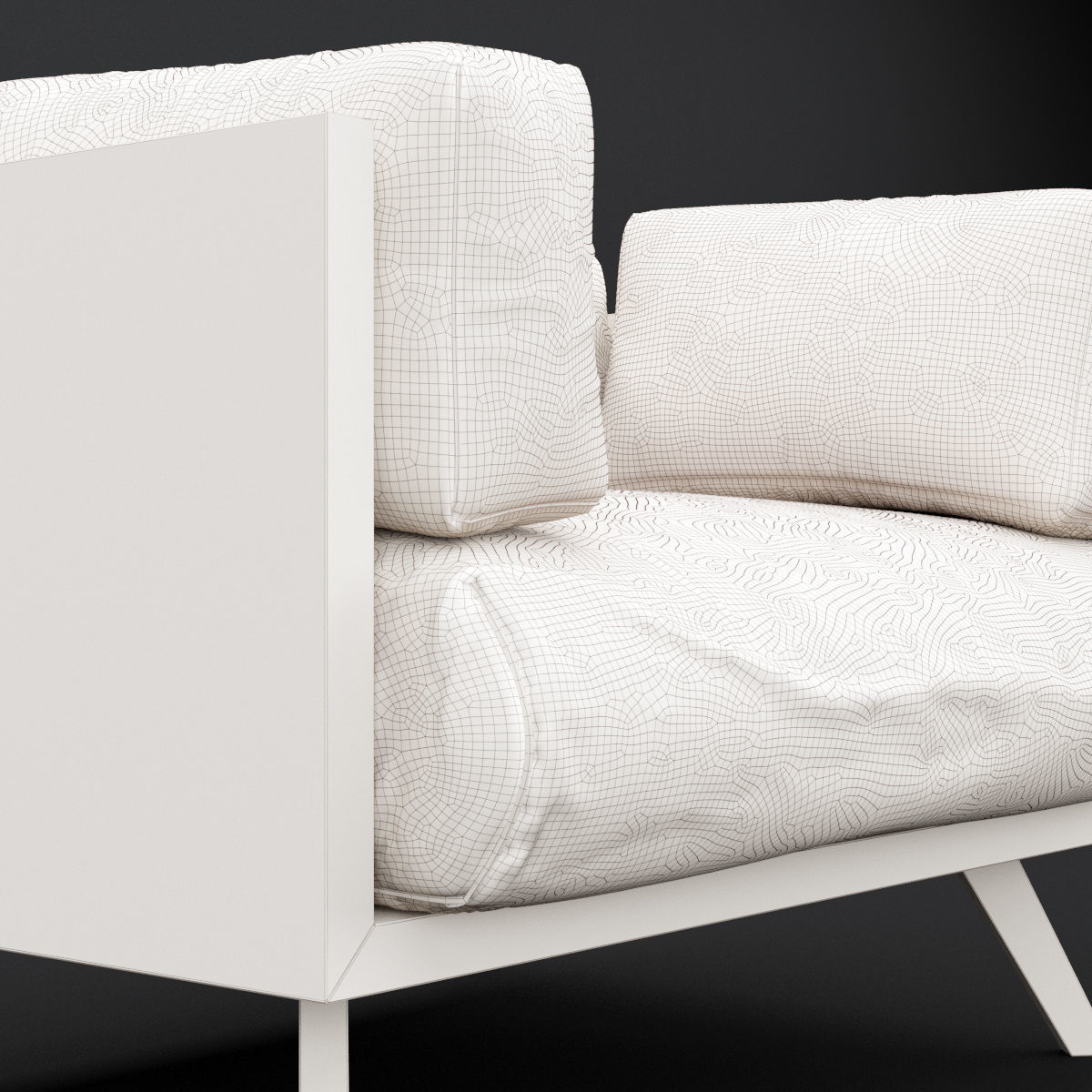 Reclaimed wood chair 2 3D model_15