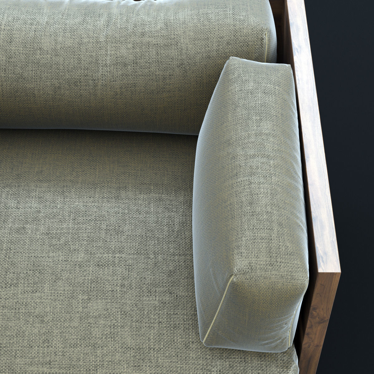 Reclaimed wood chair 2 3D model_22