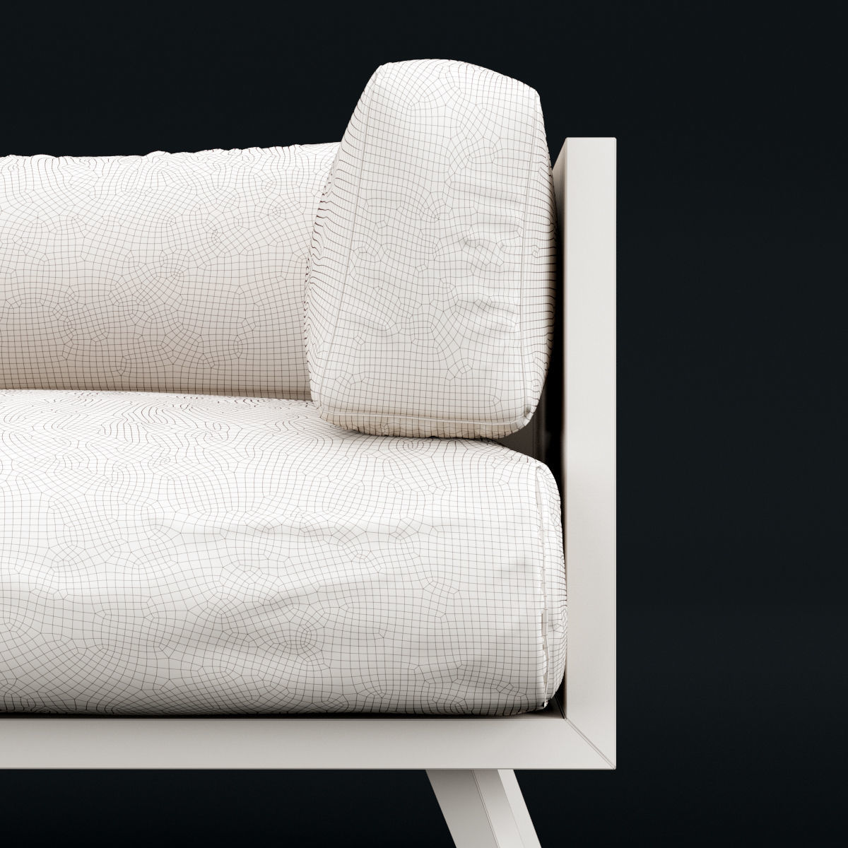 Reclaimed wood chair 2 3D model_13