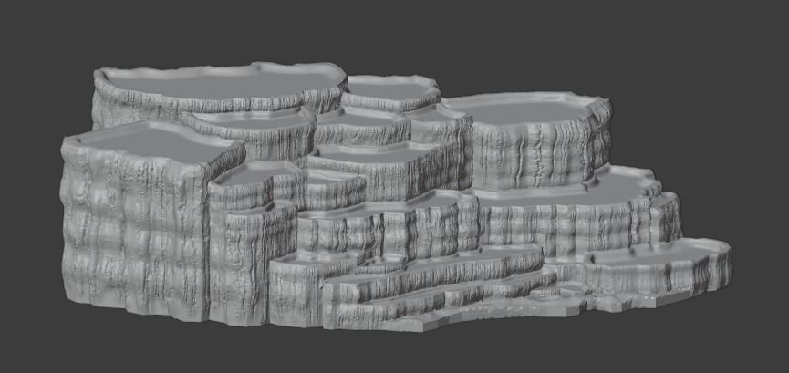 Pamukkale Travertenleri cotton castle 3d model 3D print model_8