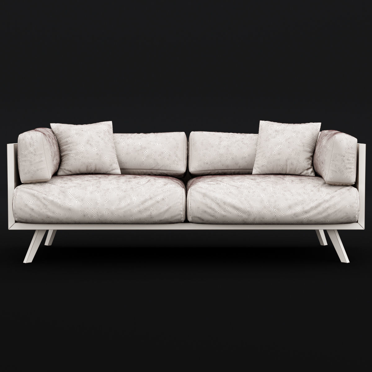 Reclaimed wood sofa 2 3D model_5