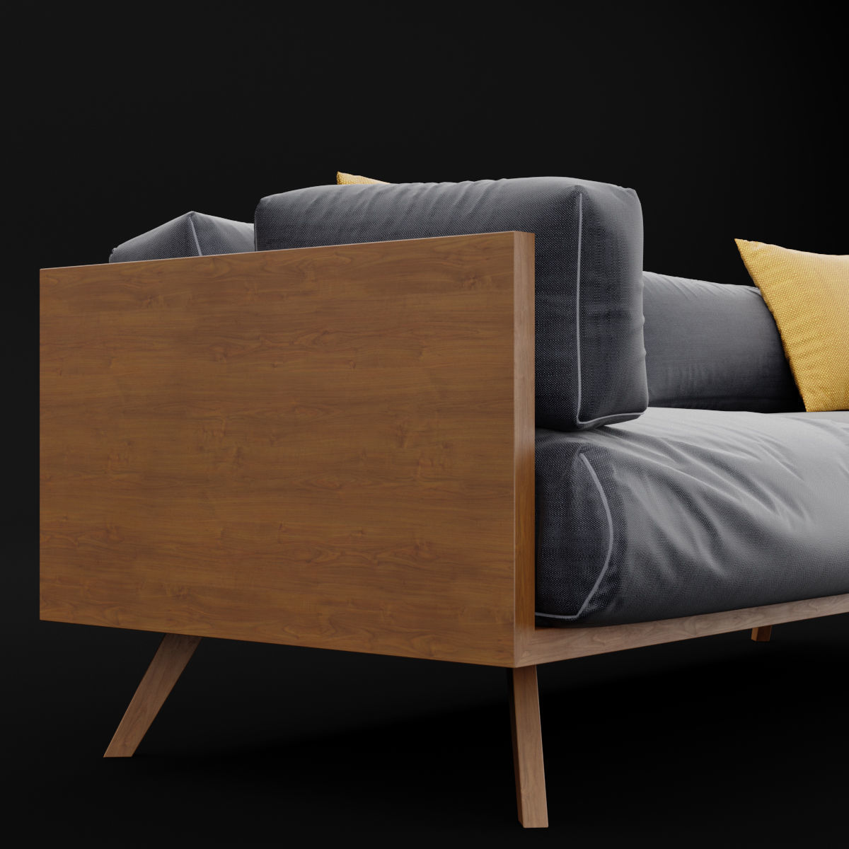 Reclaimed wood sofa 2 3D model_14