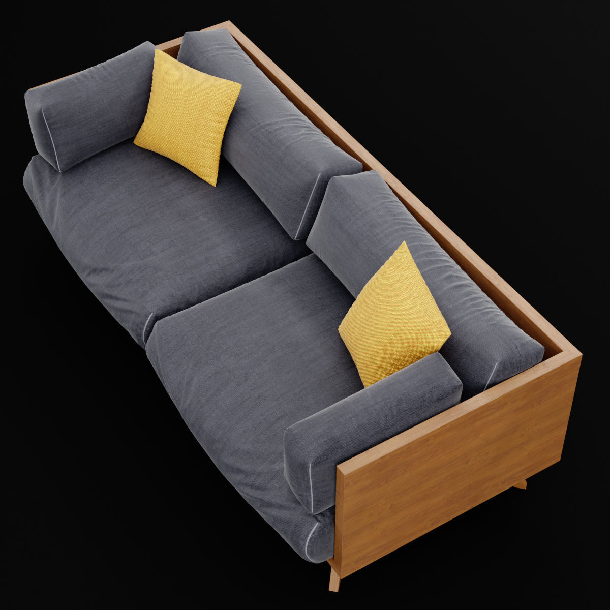 Reclaimed wood sofa 2 3D model_18