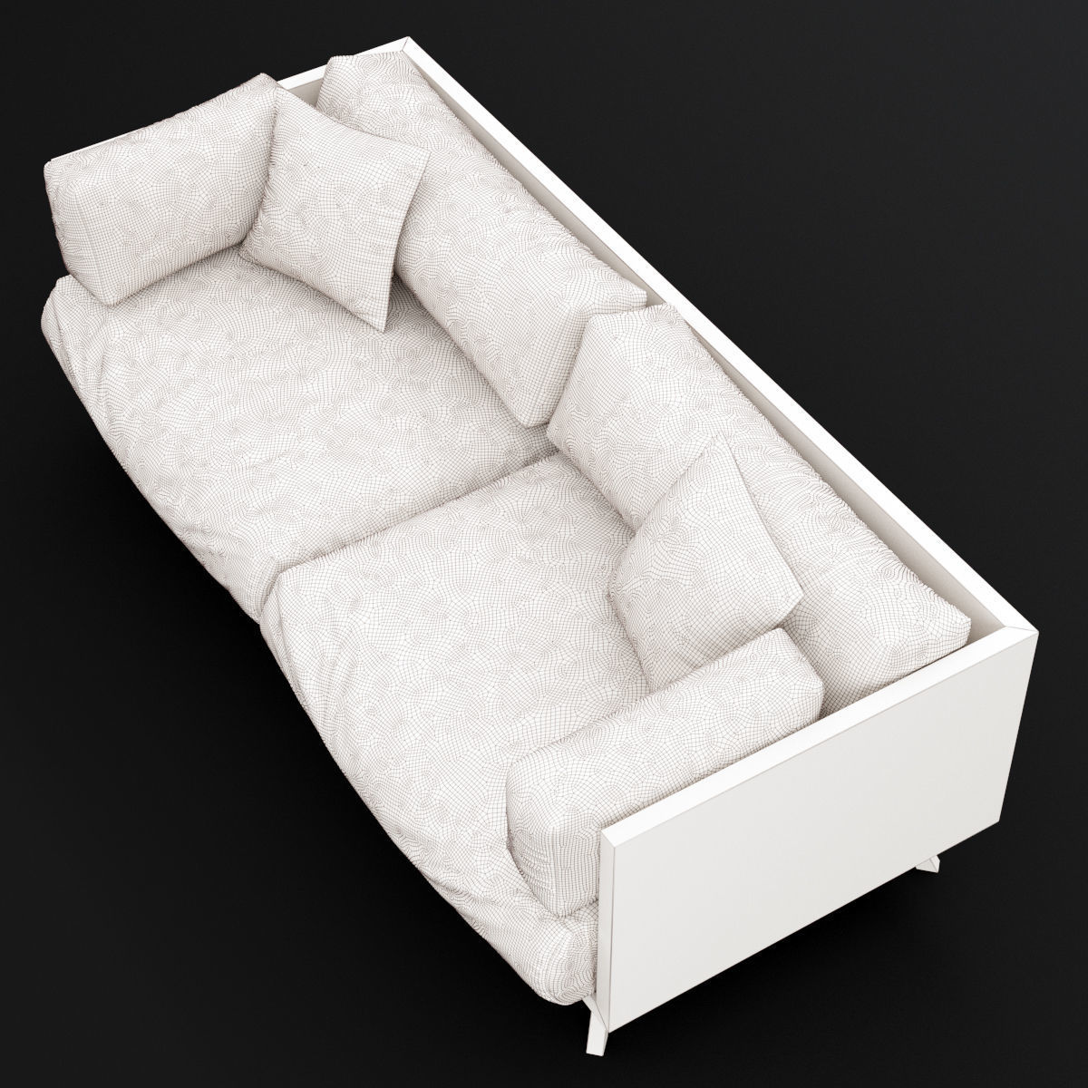 Reclaimed wood sofa 2 3D model_19