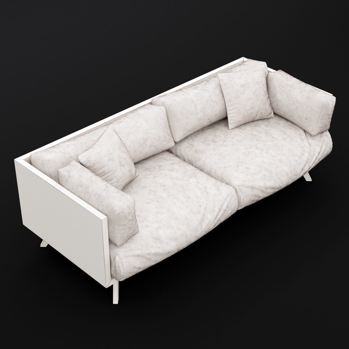 Reclaimed wood sofa 2 3D model_13