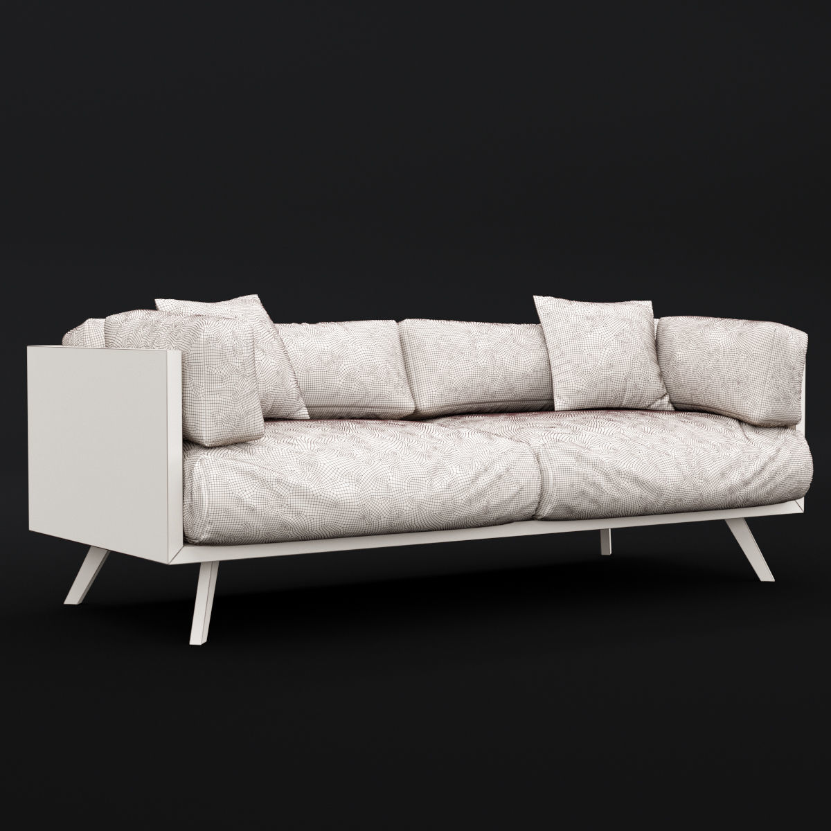 Reclaimed wood sofa 2 3D model_7