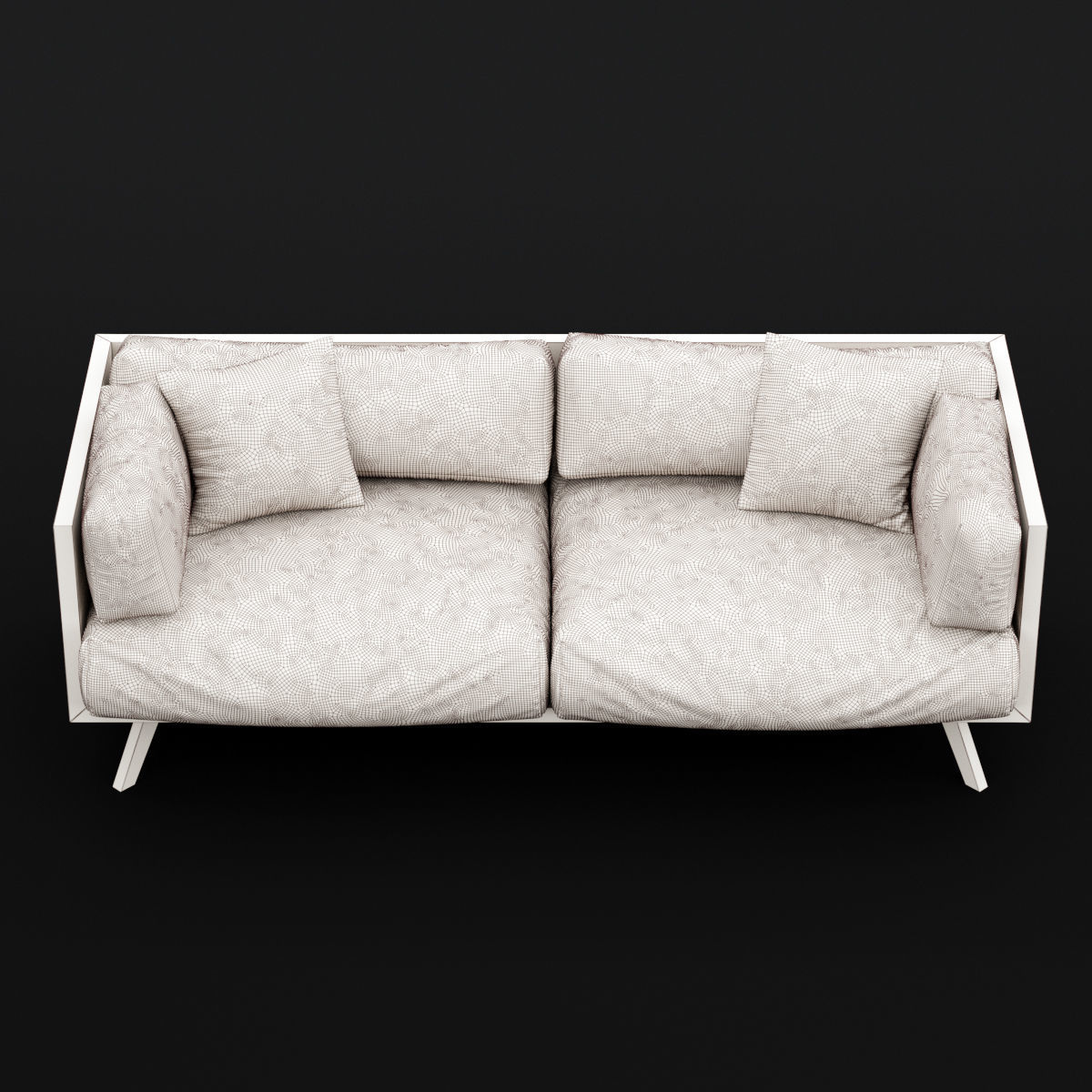 Reclaimed wood sofa 2 3D model_3