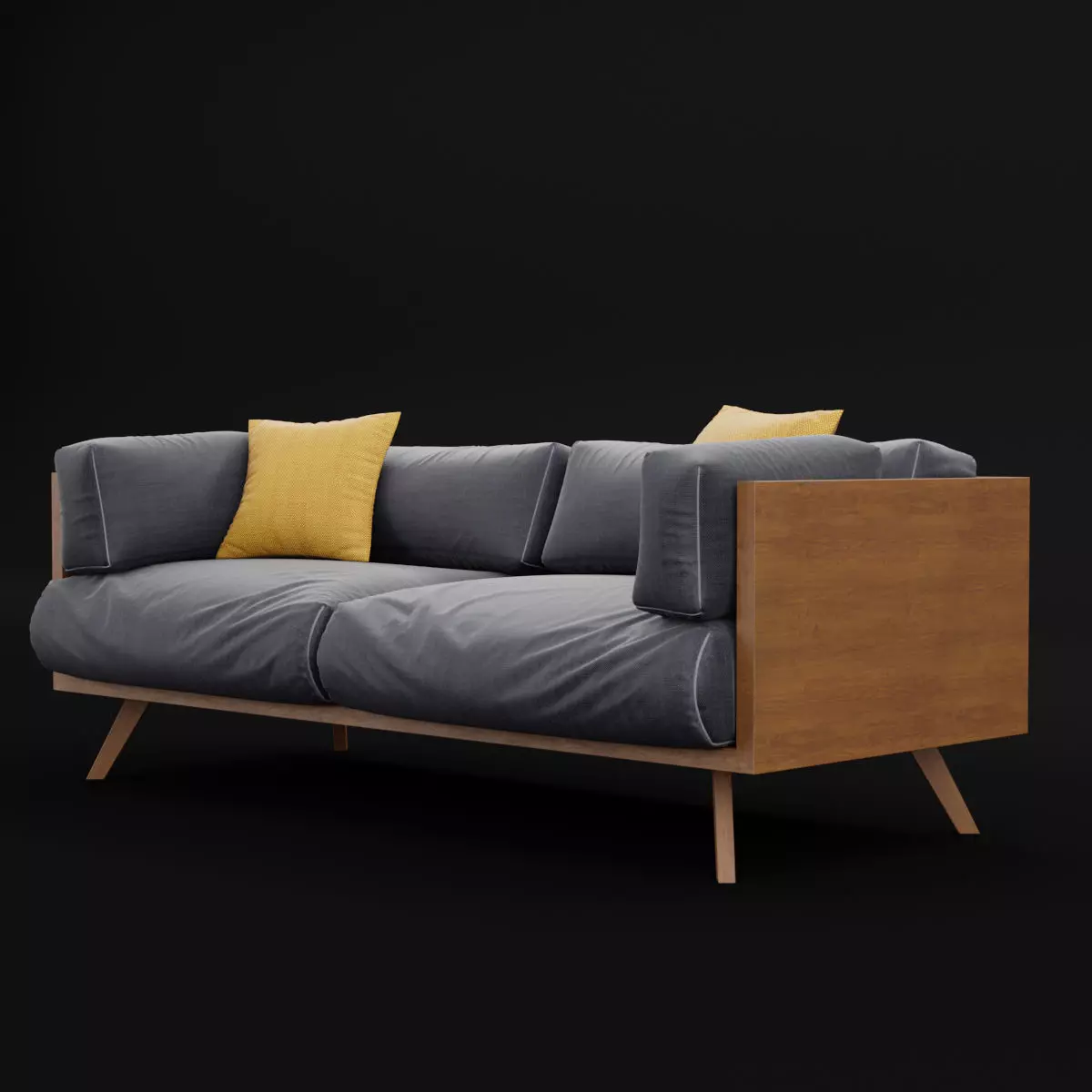 Reclaimed wood sofa 2 3D model_0