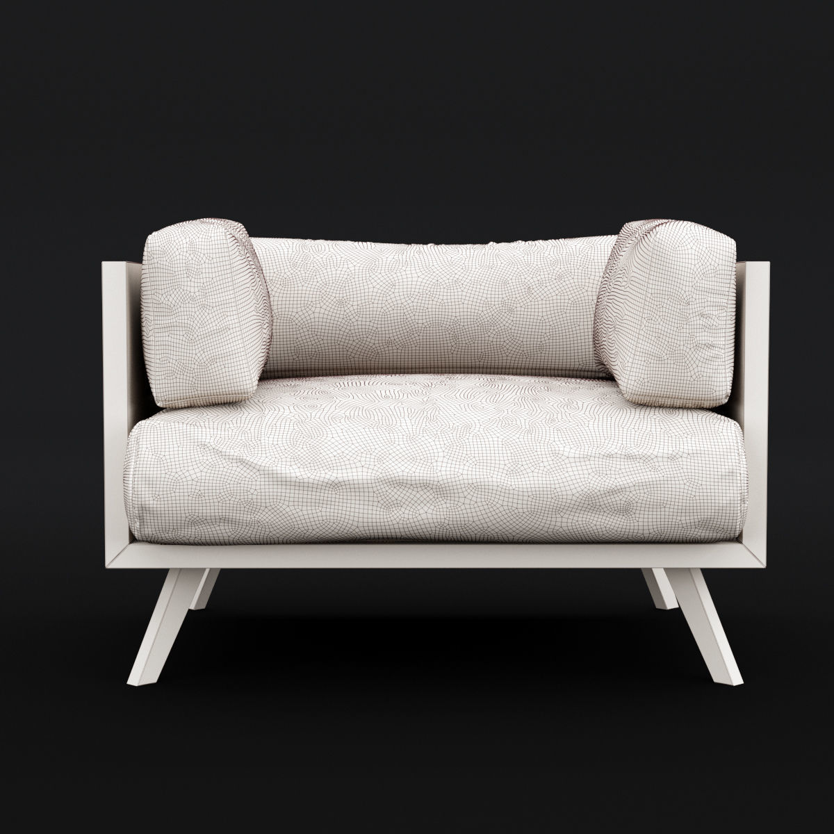 Reclaimed wood chair and sofa 2 3D Model Collection_18