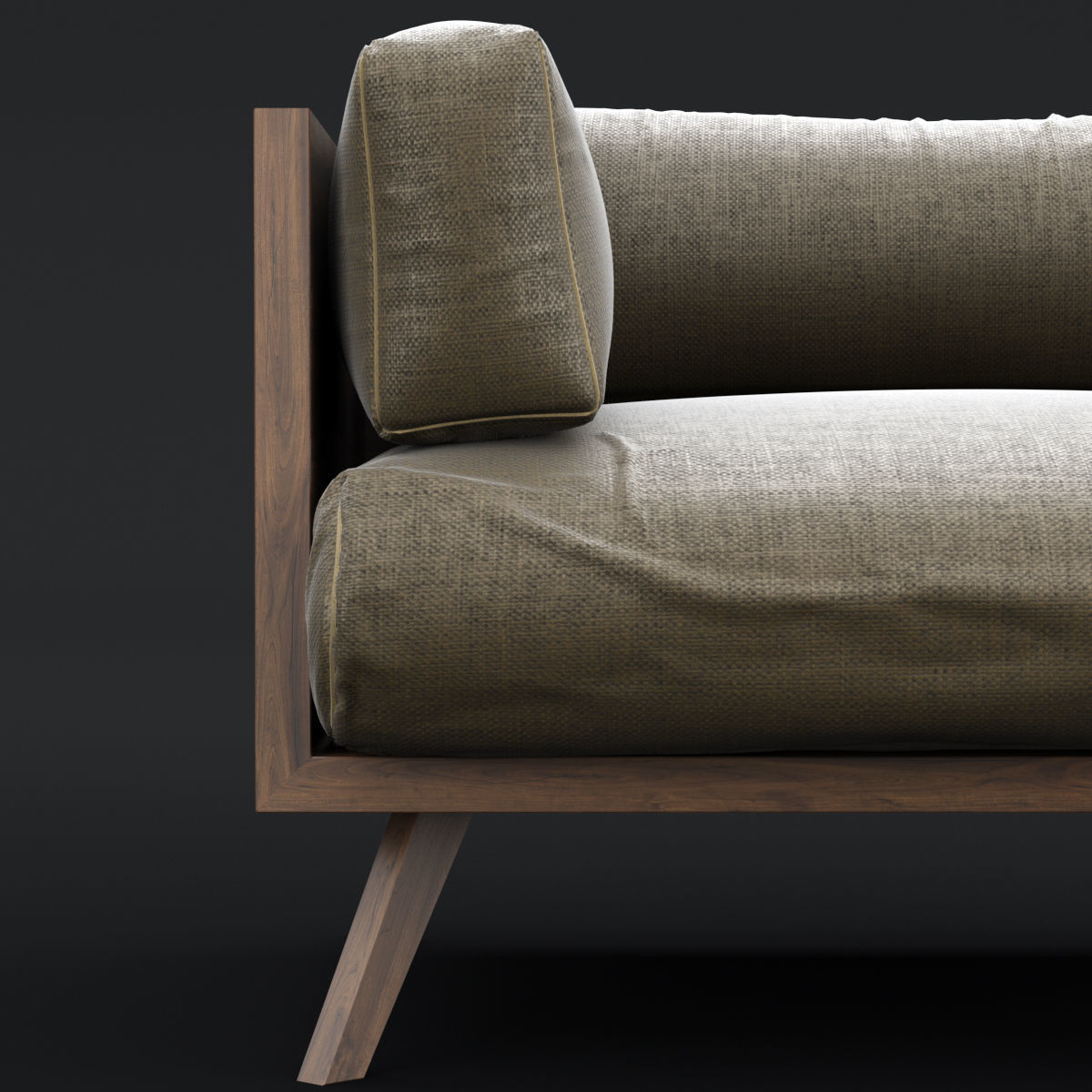 Reclaimed wood chair and sofa 2 3D Model Collection_19