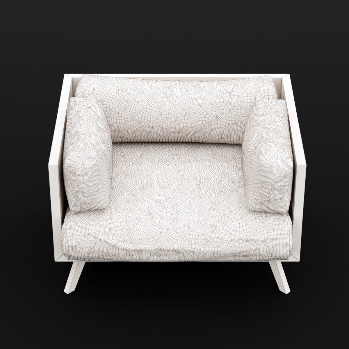Reclaimed wood chair and sofa 2 3D Model Collection_7