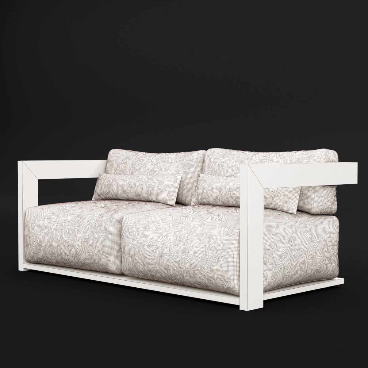 Reclaimed wood chair and sofa 1 3D Model Collection_7