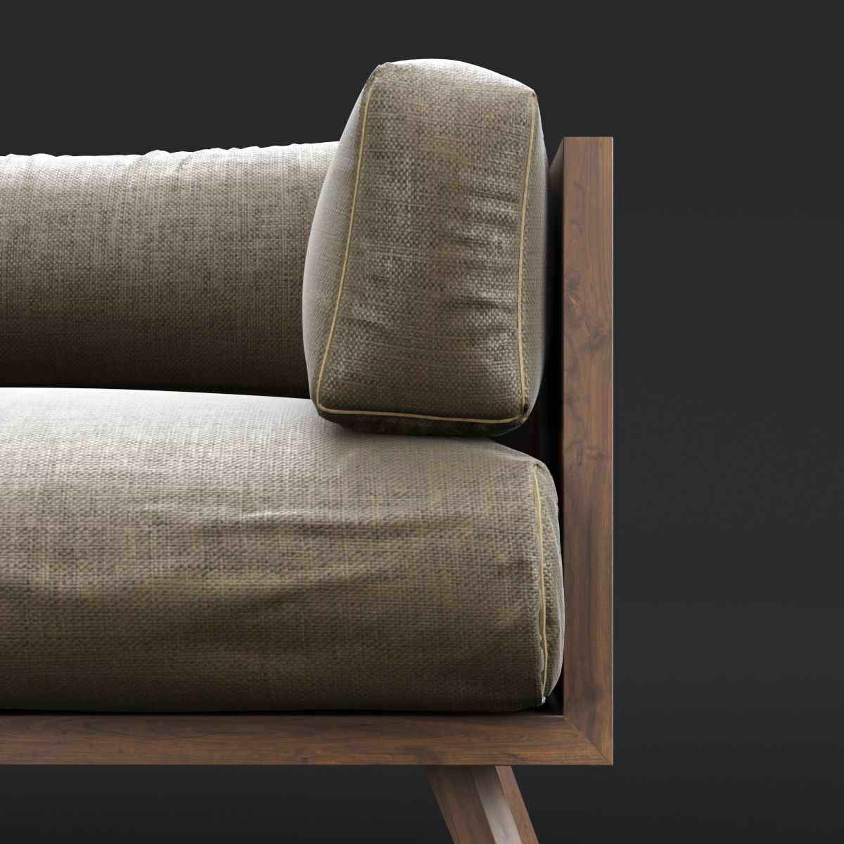 Reclaimed wood chair and sofa all 3D Model Collection_10