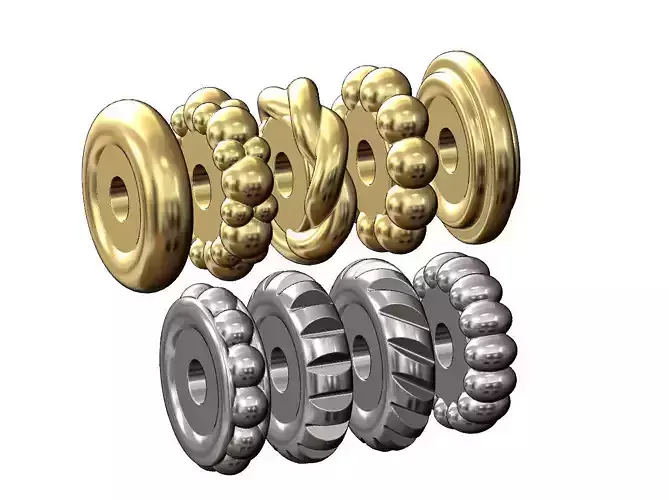 Mini set of round spacer beads