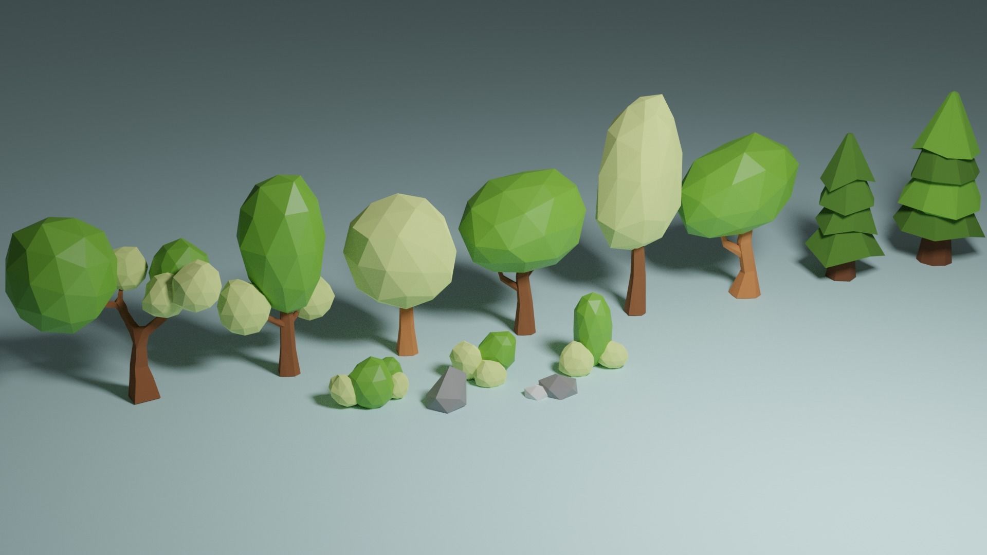 Game Asset cars train environment Low-poly 3D model_4