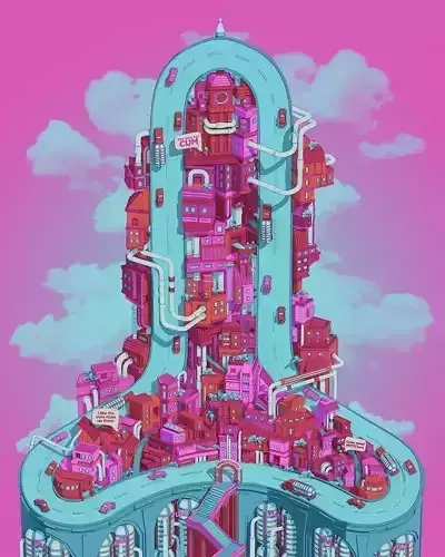 Penisylvania - Weekly 3D Render 02 3D Model