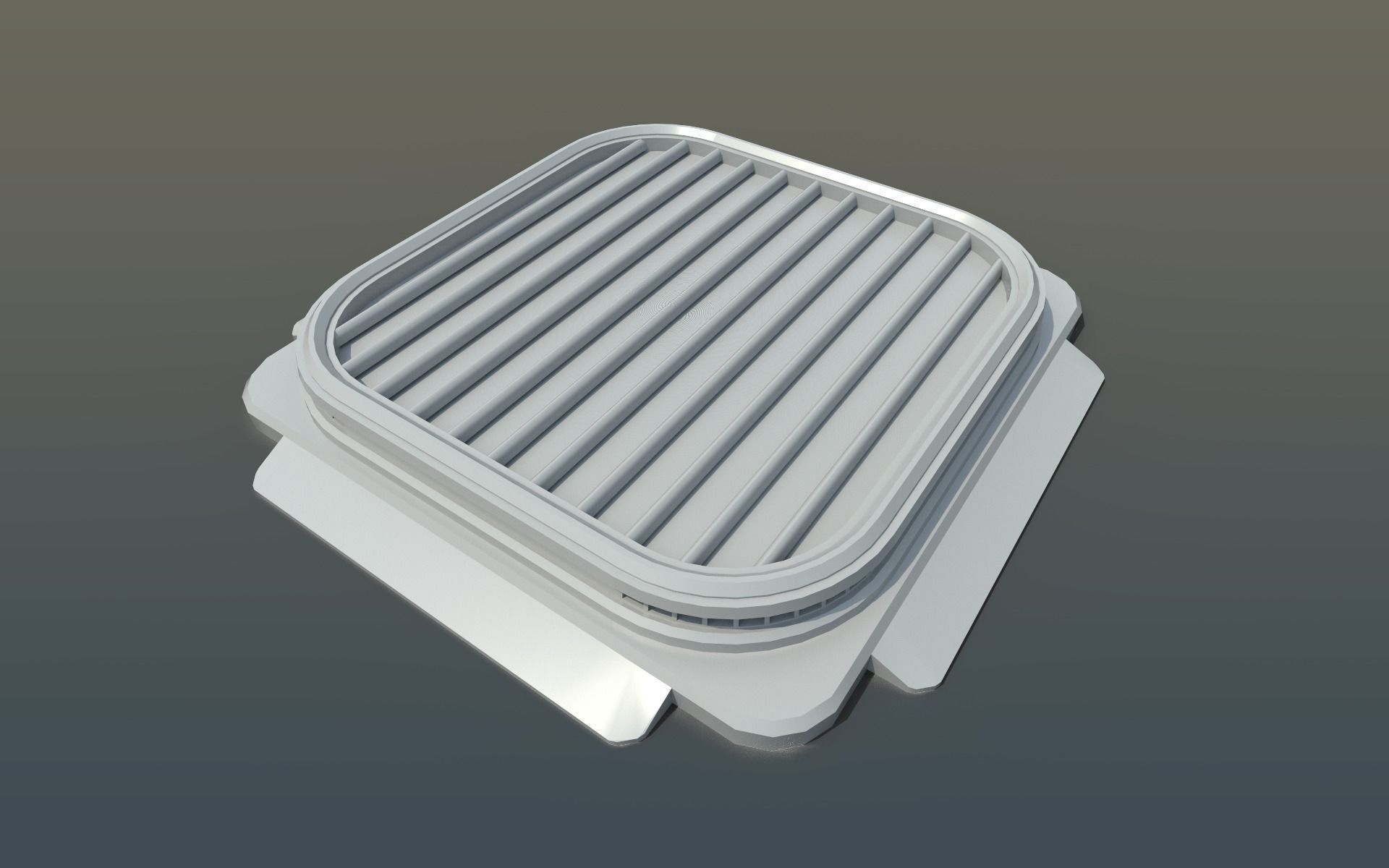 SciFi Vents Low-poly 3D model_8