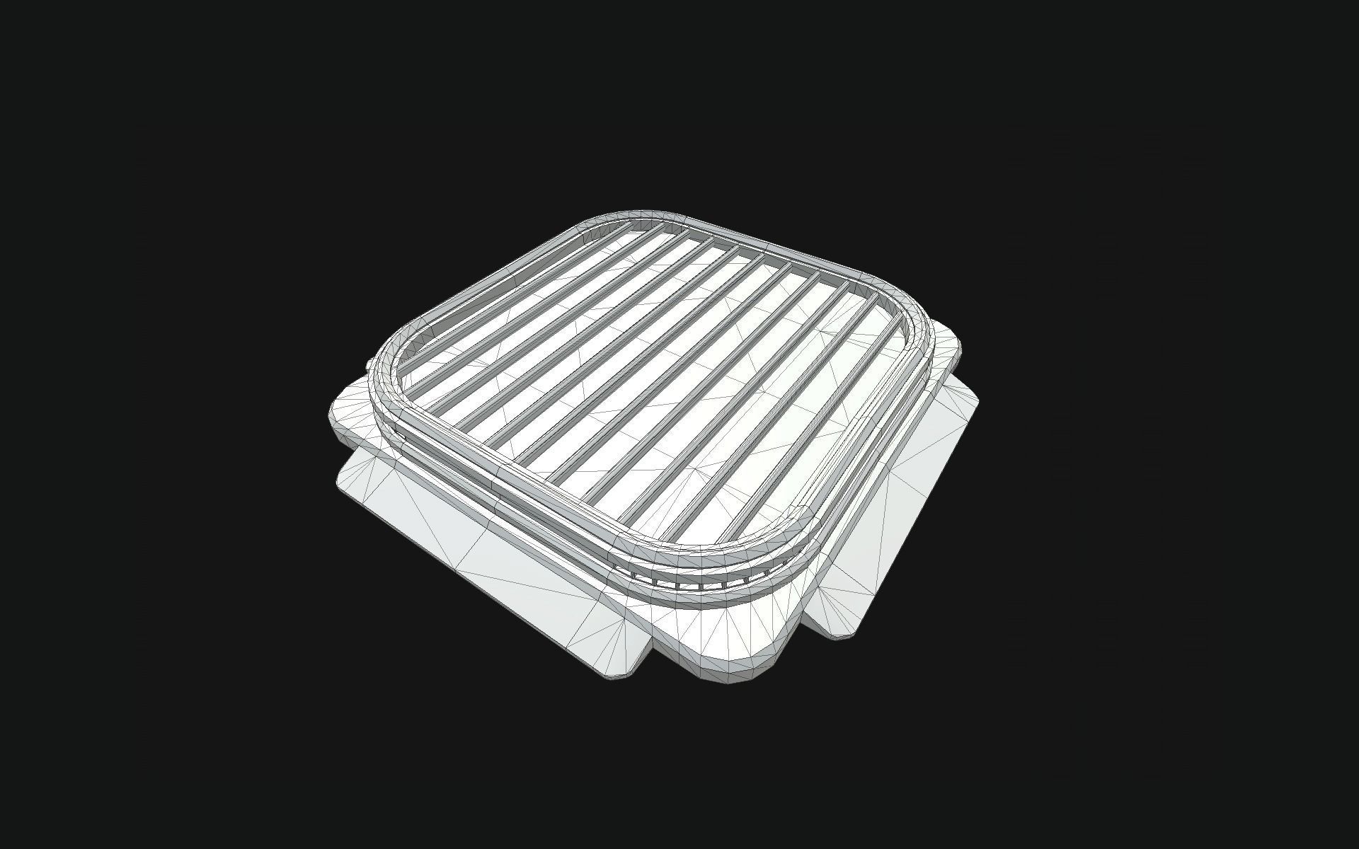 SciFi Vents Low-poly 3D model_9