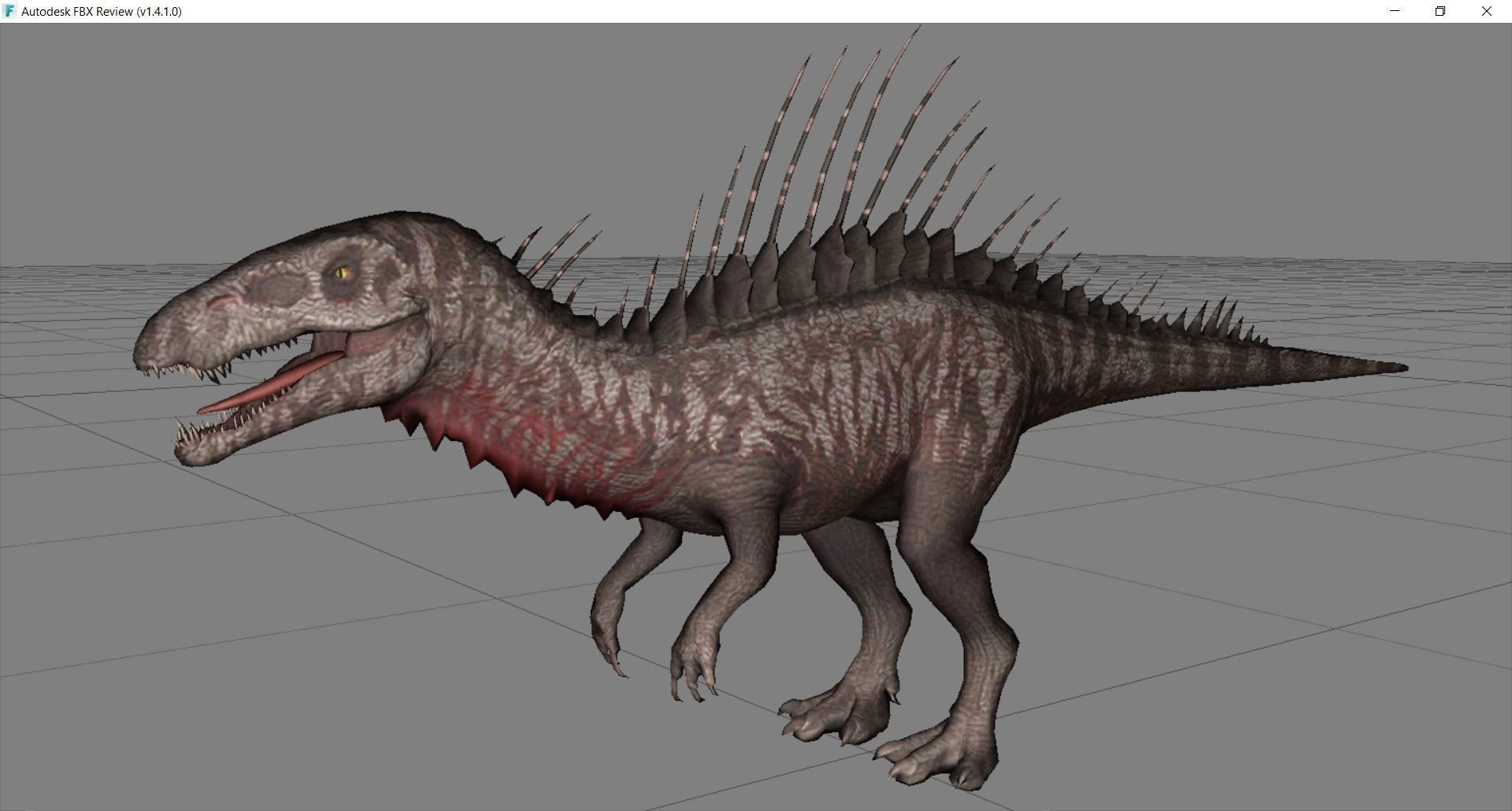 Dinosaur 21 Low-poly 3D model_2