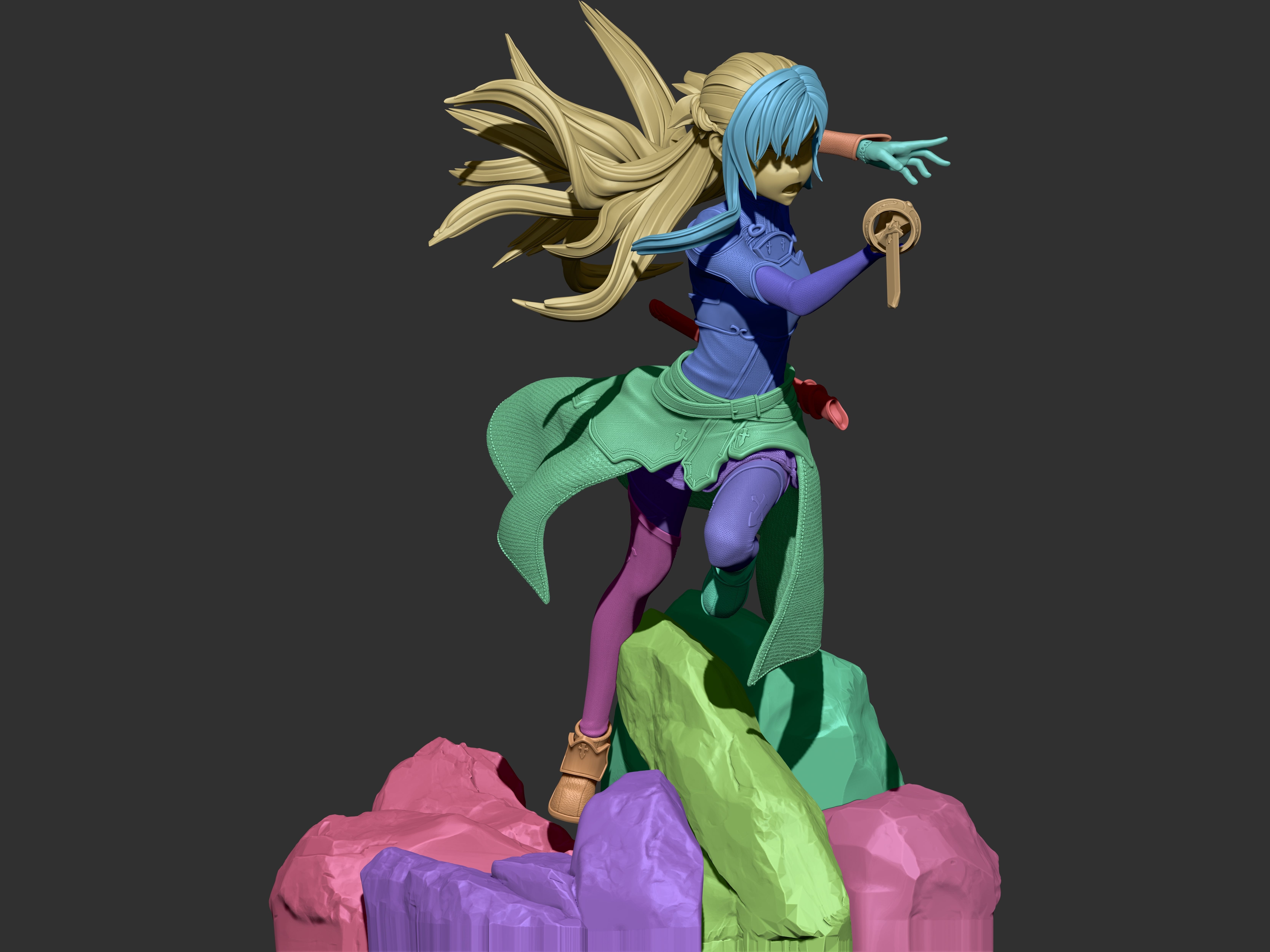 Asuna  Sword Art Online 3dPrint 3D print model_3