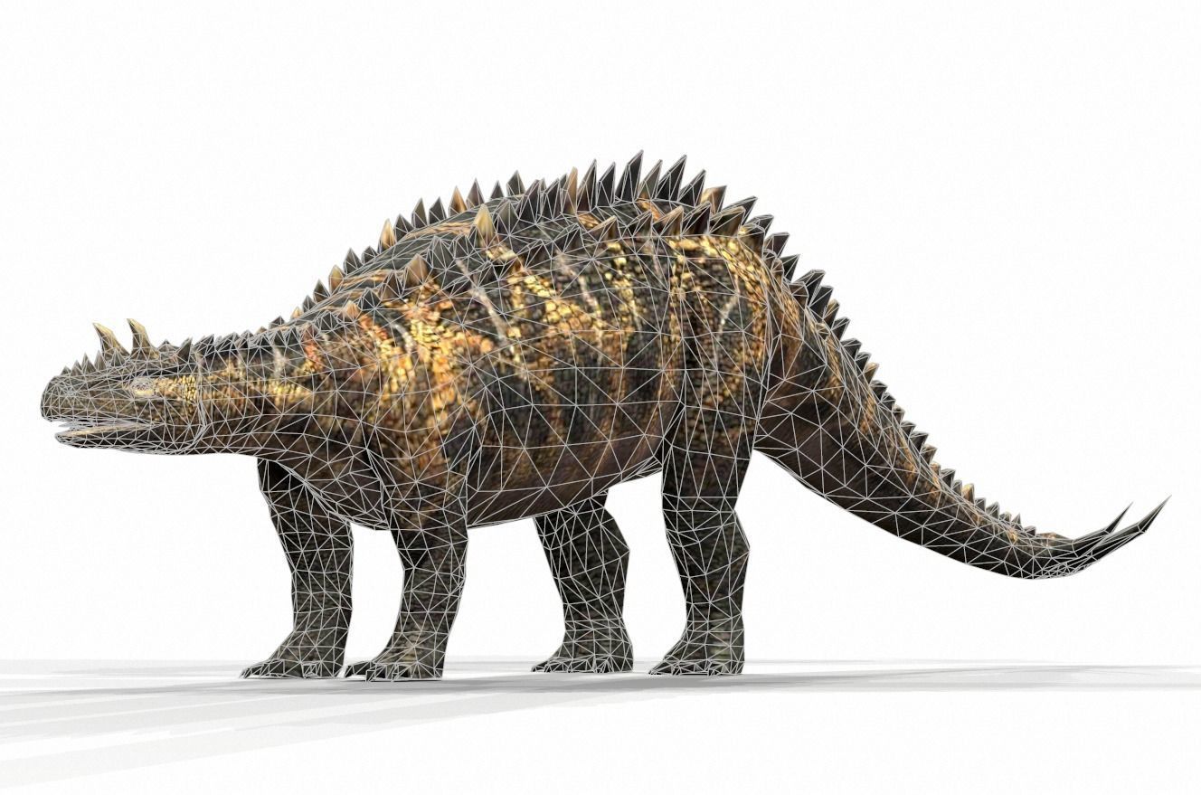 Dinosaur 25 Low-poly 3D model_1