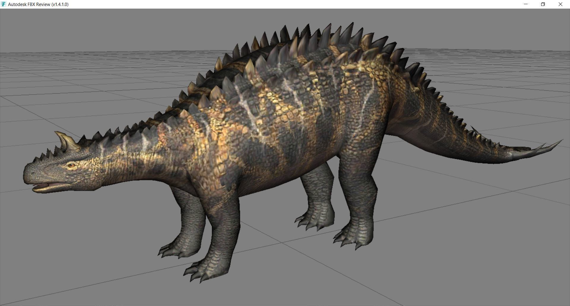 Dinosaur 25 Low-poly 3D model_2